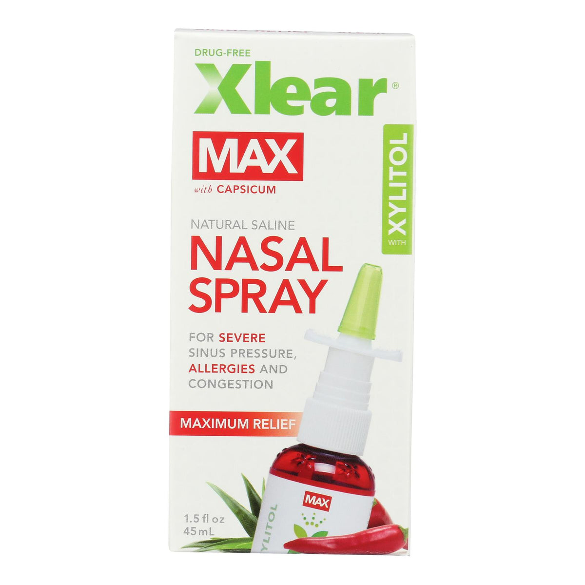 Xlear Nasal Spray - Xylitol - Max - 1.5 fl oz