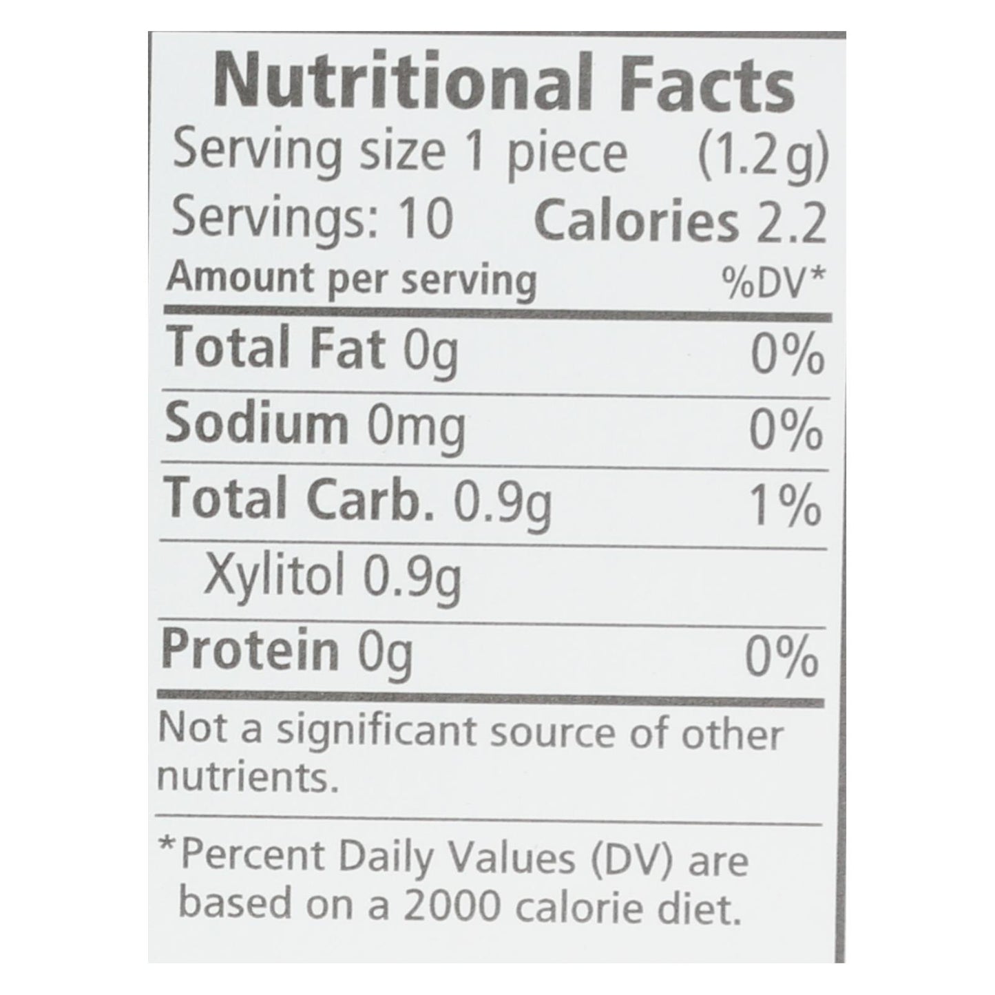 Spry Xylitol Gems - Peppermint - Case of 20 - 10 Count