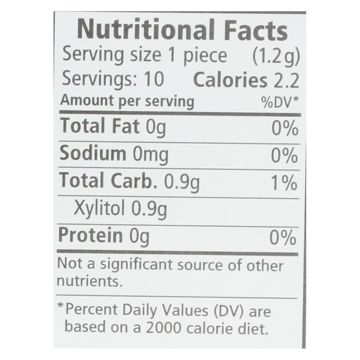 Spry Xylitol Gems - Peppermint - Case of 20 - 10 Count