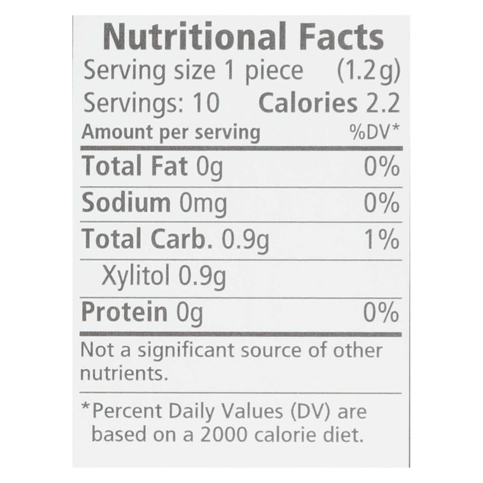 Spry Xylitol Gems - Cinnamon - Case of 20 - 10 Count