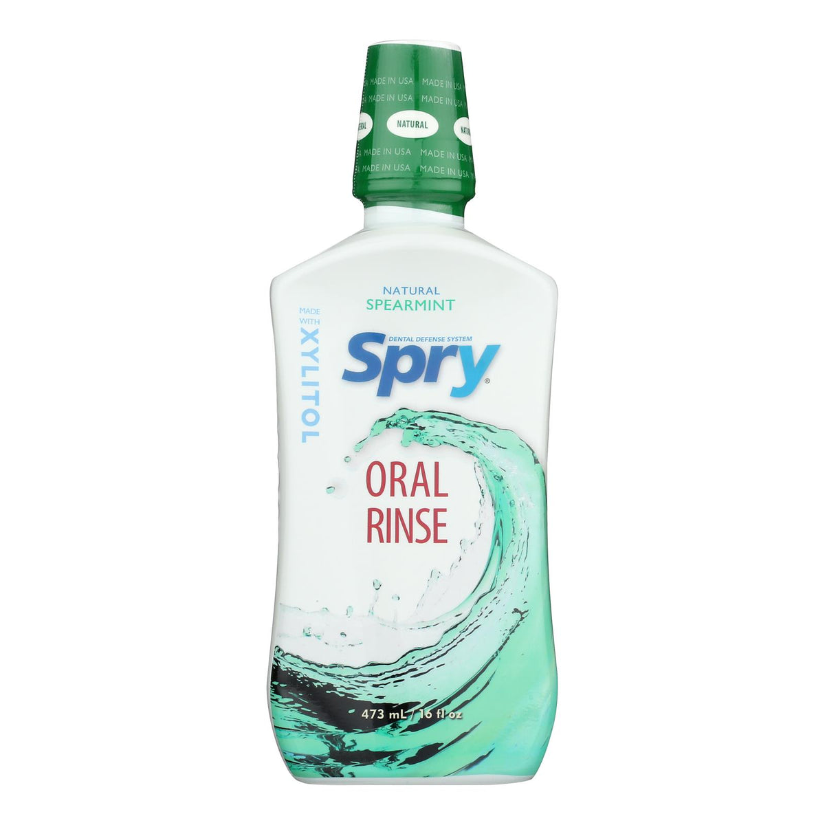 Spry Oral Rinse - Spearmint - 16 Fl oz.