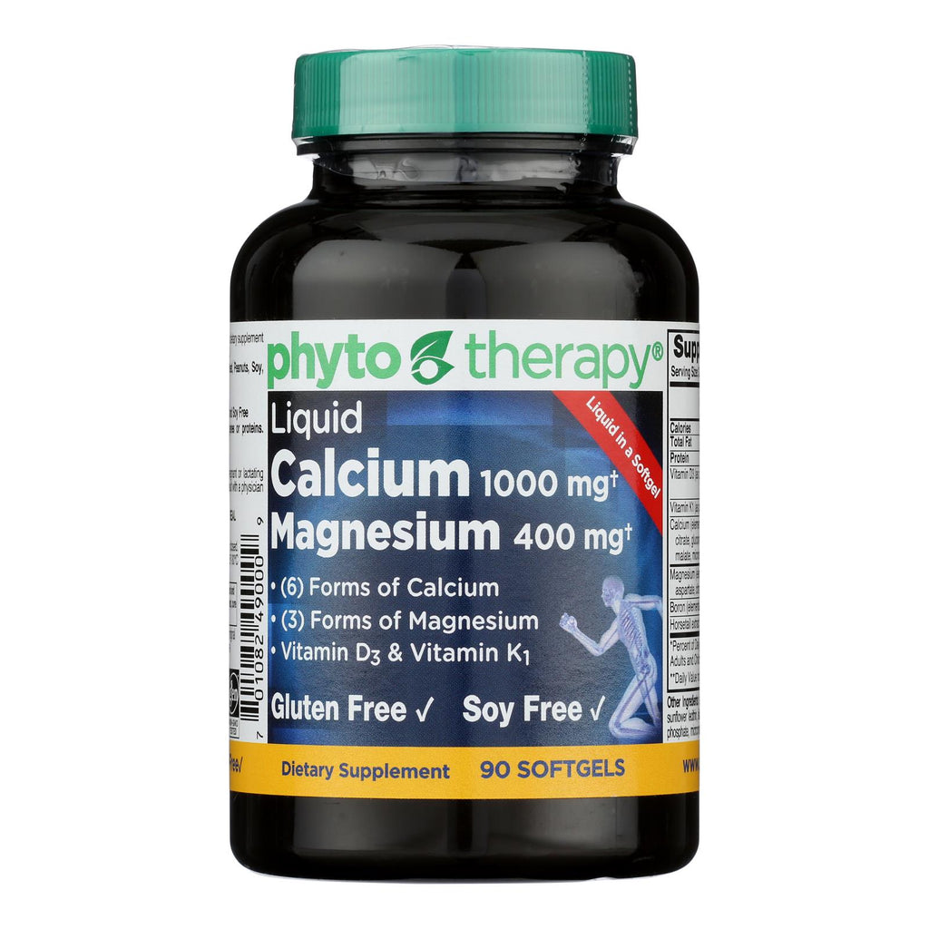 Phyto-Therapy Liquid Calcium - 1000 mg - 90 Softgels