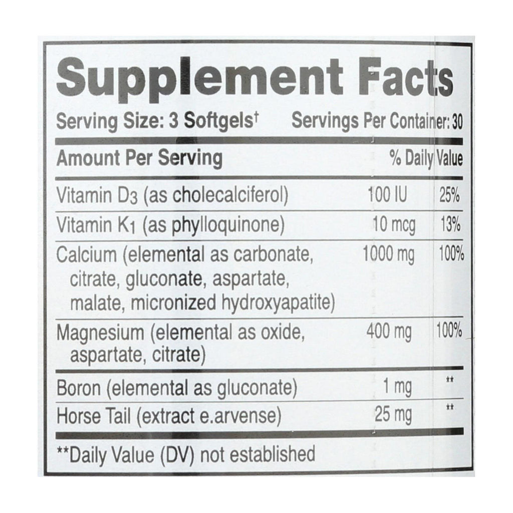 Phyto-Therapy Liquid Calcium - 1000 mg - 90 Softgels