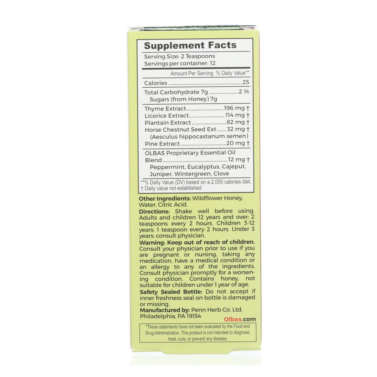Olbas - Cough Syrup - 4 fl oz