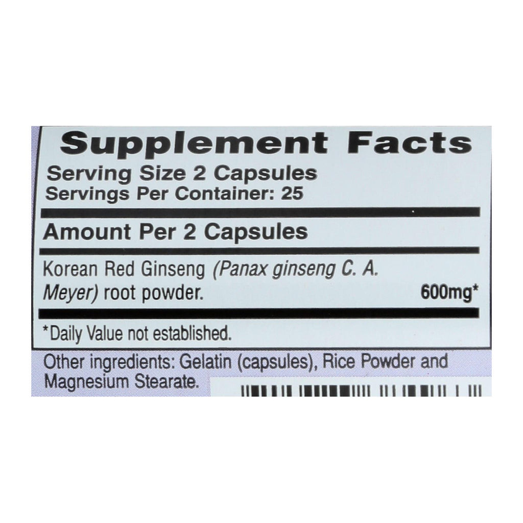 Imperial Elixir Ginseng Korean Red - 50 Caps
