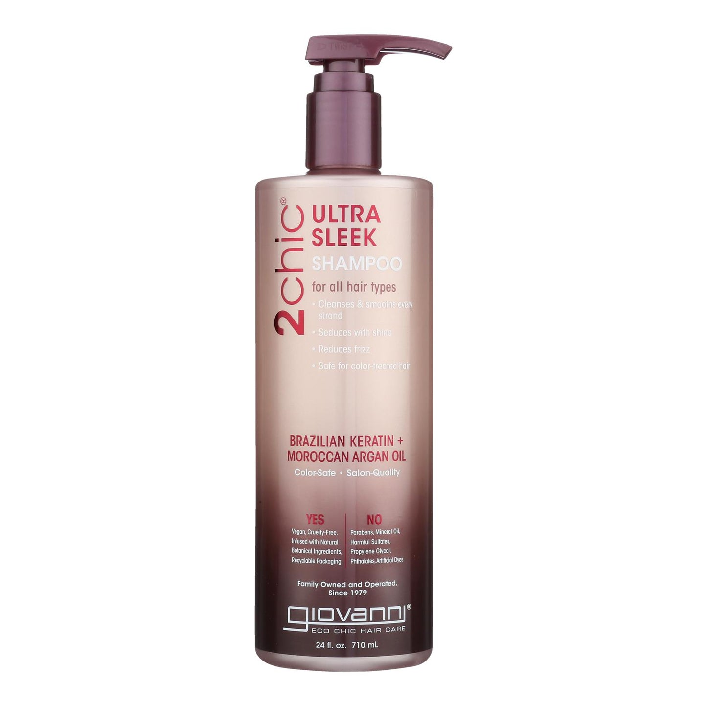 Giovanni Hair Care Products Shampoo - 2Chic Keratin and Argan - 24 fl oz