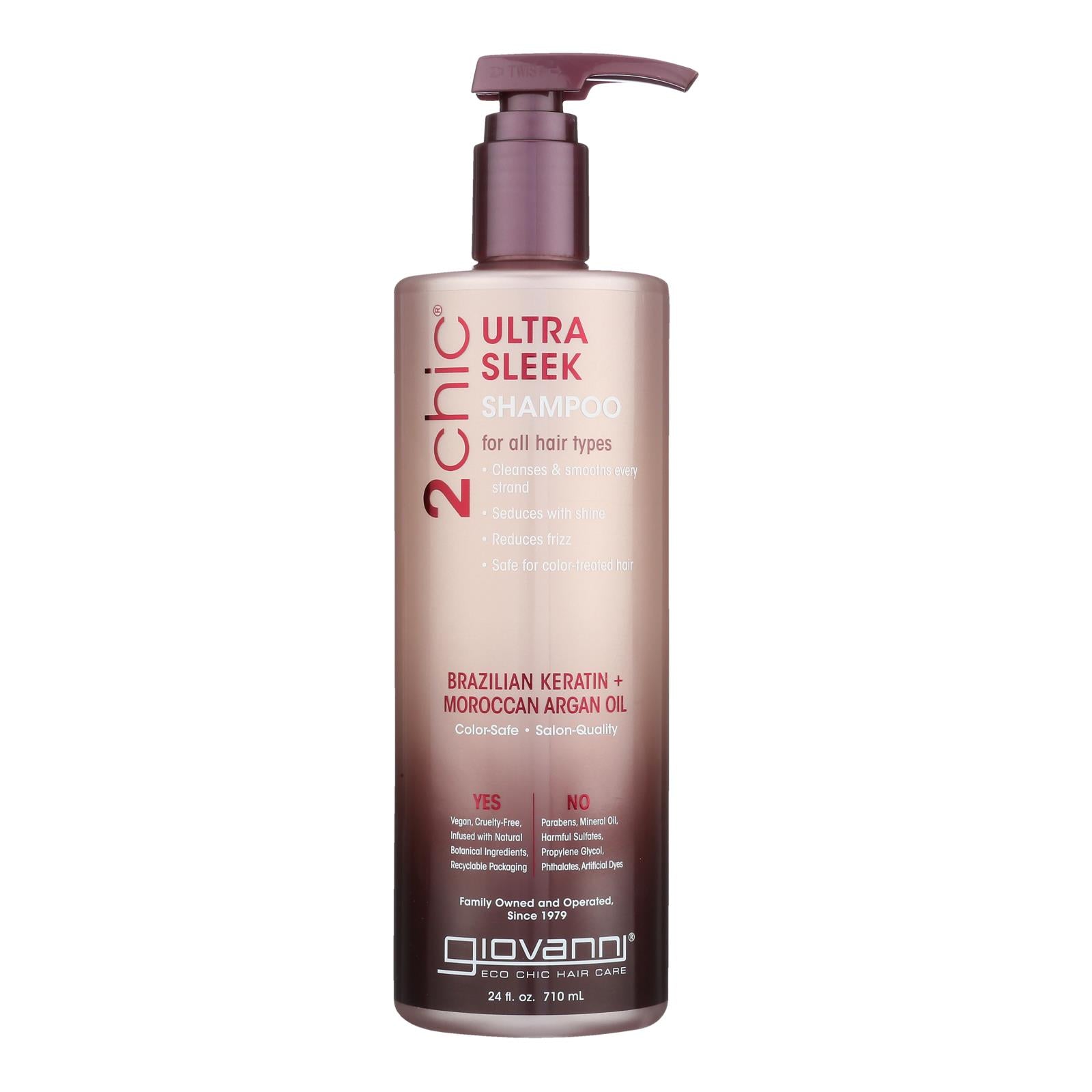 Giovanni Hair Care Products Shampoo - 2Chic Keratin and Argan - 24 fl oz