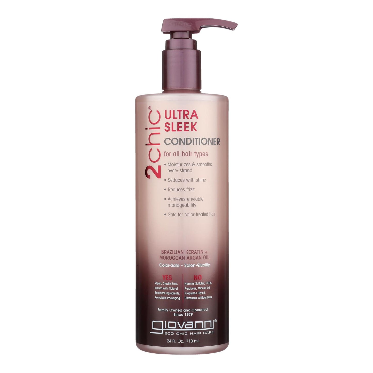 Giovanni Hair Care Products Conditioner - 2Chic Keratin and Argan - 24 fl oz
