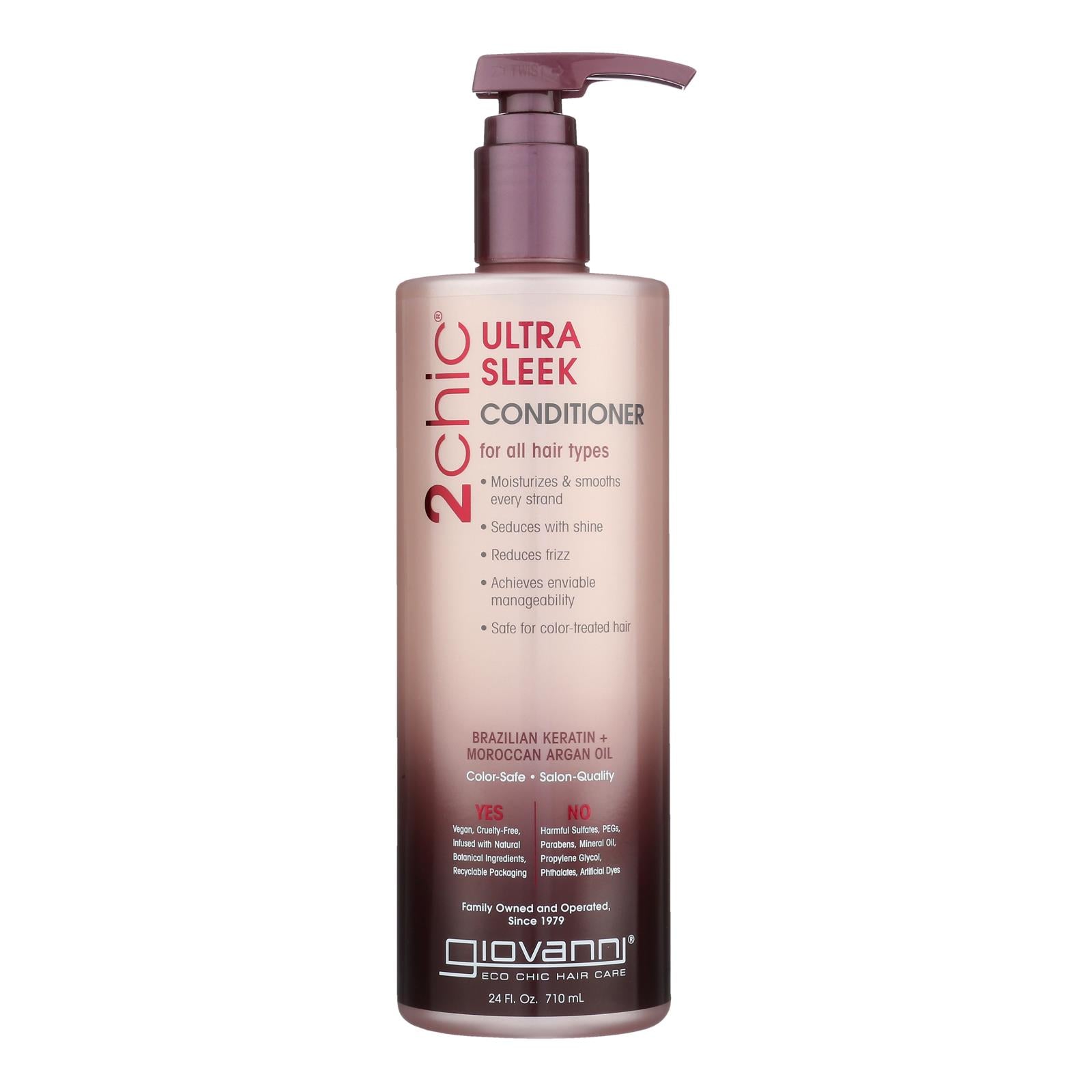 Giovanni Hair Care Products Conditioner - 2Chic Keratin and Argan - 24 fl oz