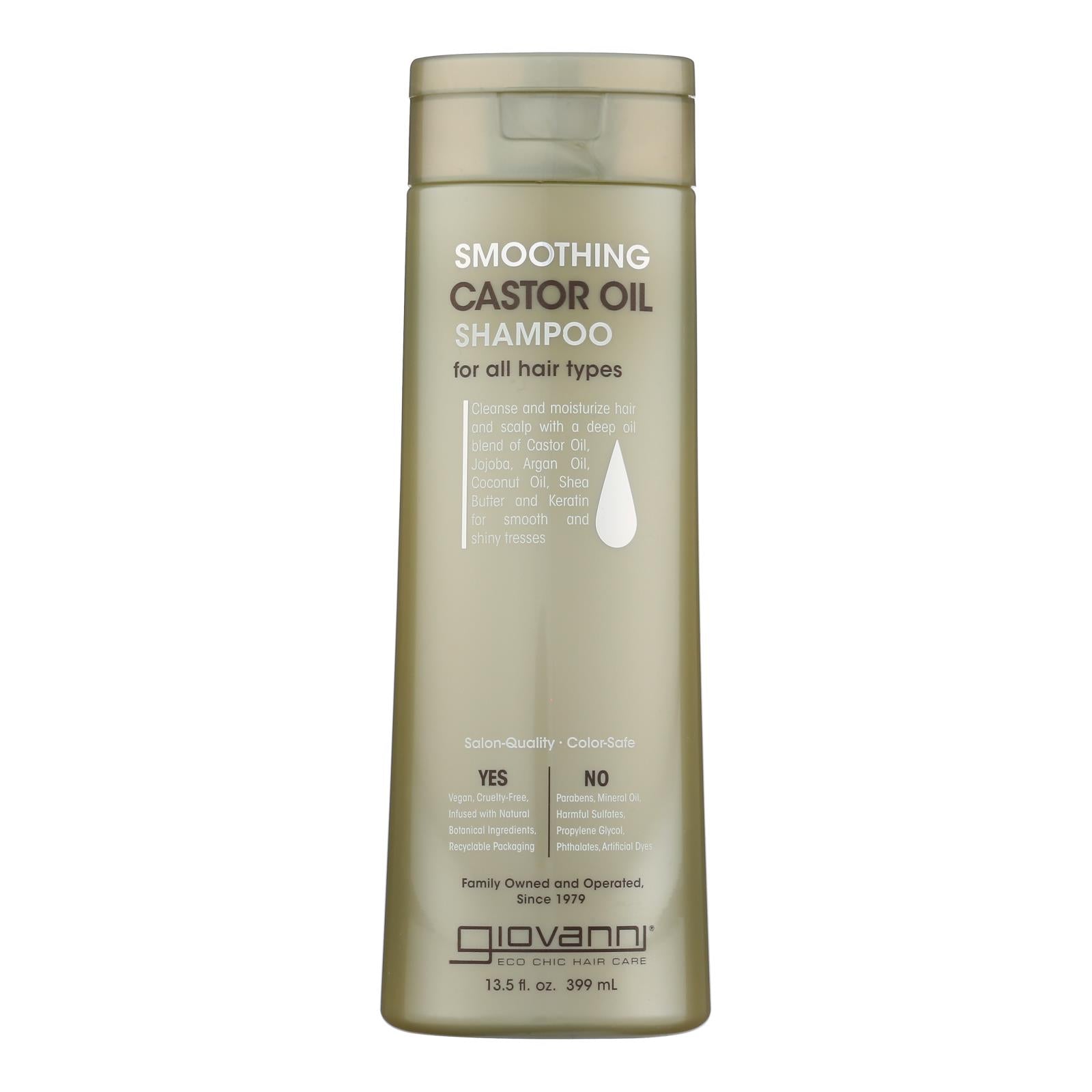 Giovanni Hair Care Products - Shampo Castor Oil Smooth - 1 Each-13.5 FZ