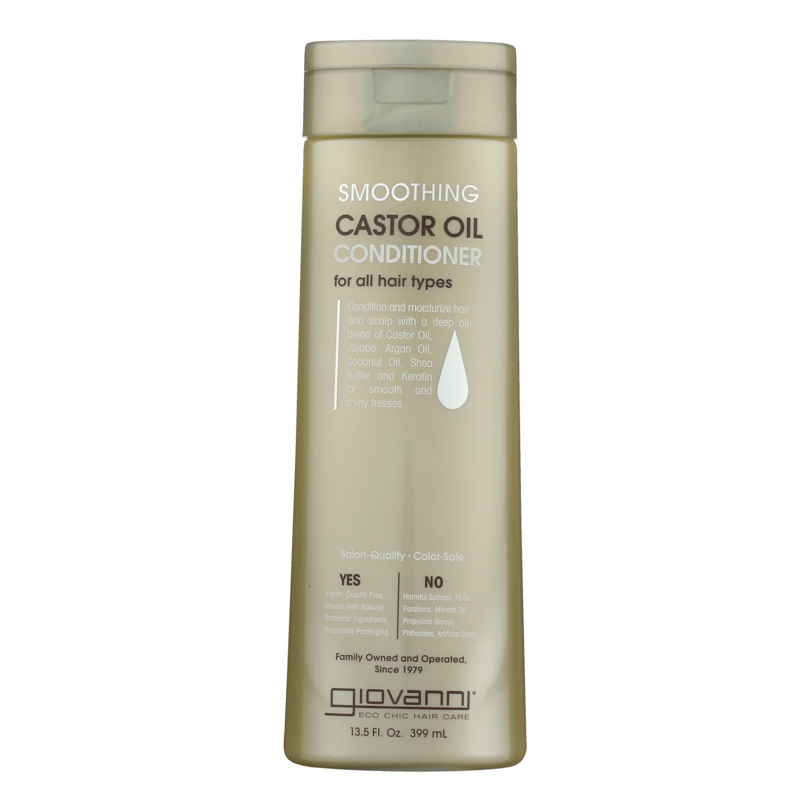 Giovanni Hair Care Products - Conditioner Caster Oil Smooth - 1 Each-13.5 FZ