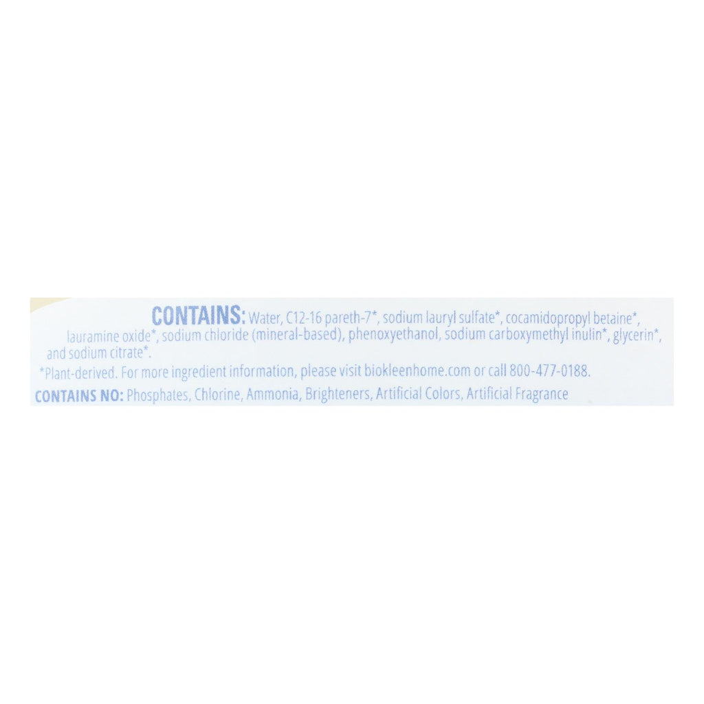 Biokleen Laundry Liquid - Free and Clear - 64 oz