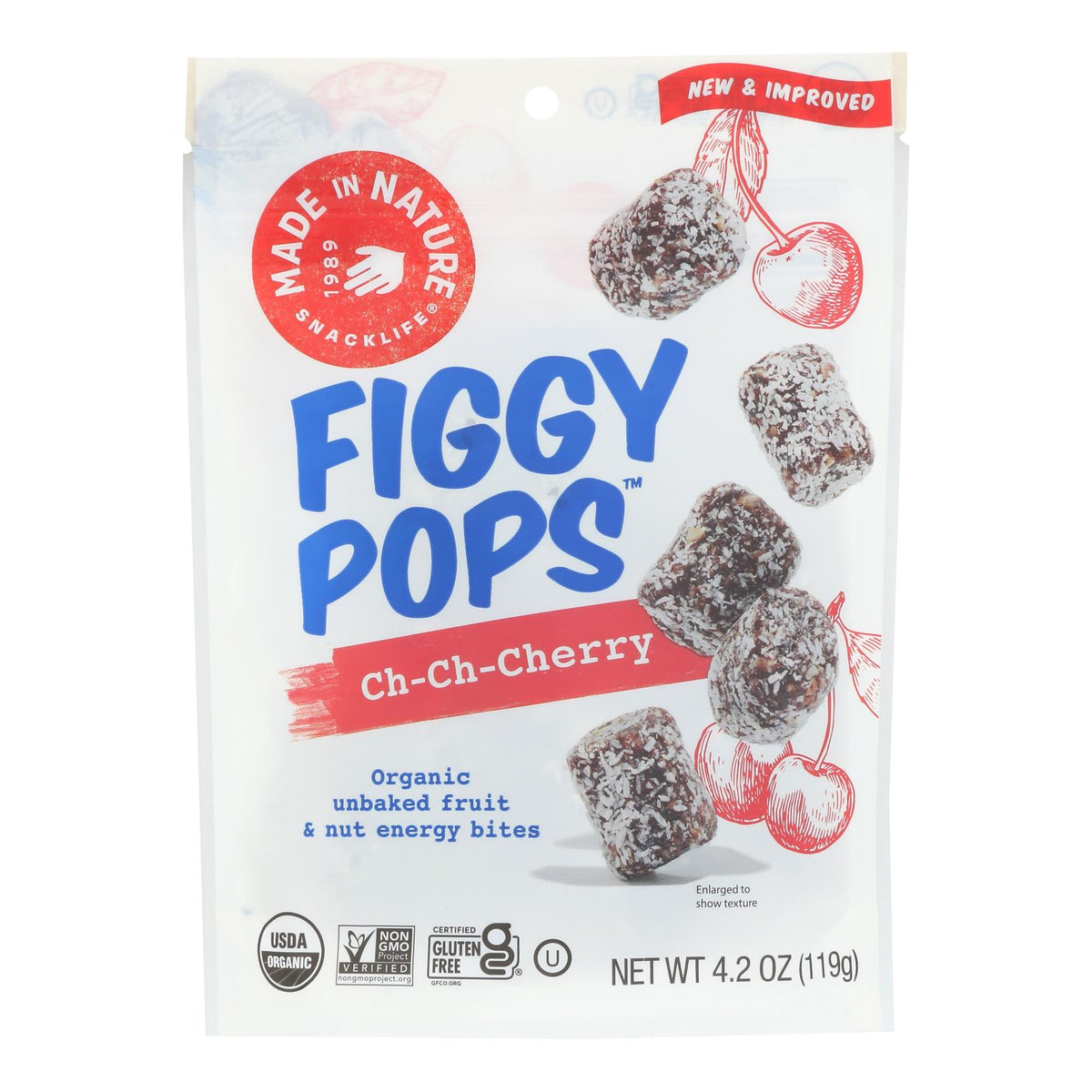 Made in Nature Figgy Pops - Tart Cherry Fig - Case of 6 - 4.2 oz