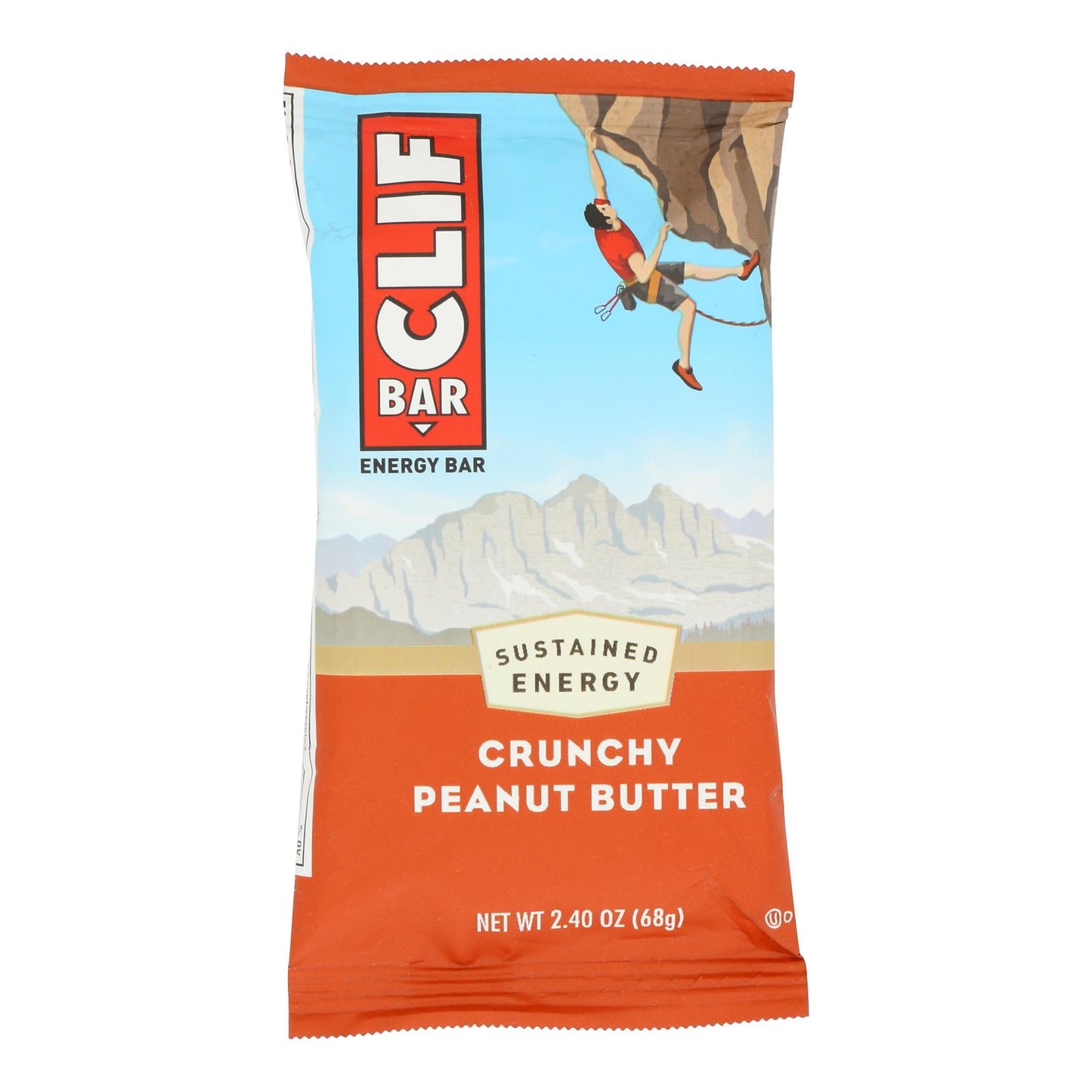 Clif Bar - Organic Crunch Peanut Butter - Case of 12 - 2.4 oz