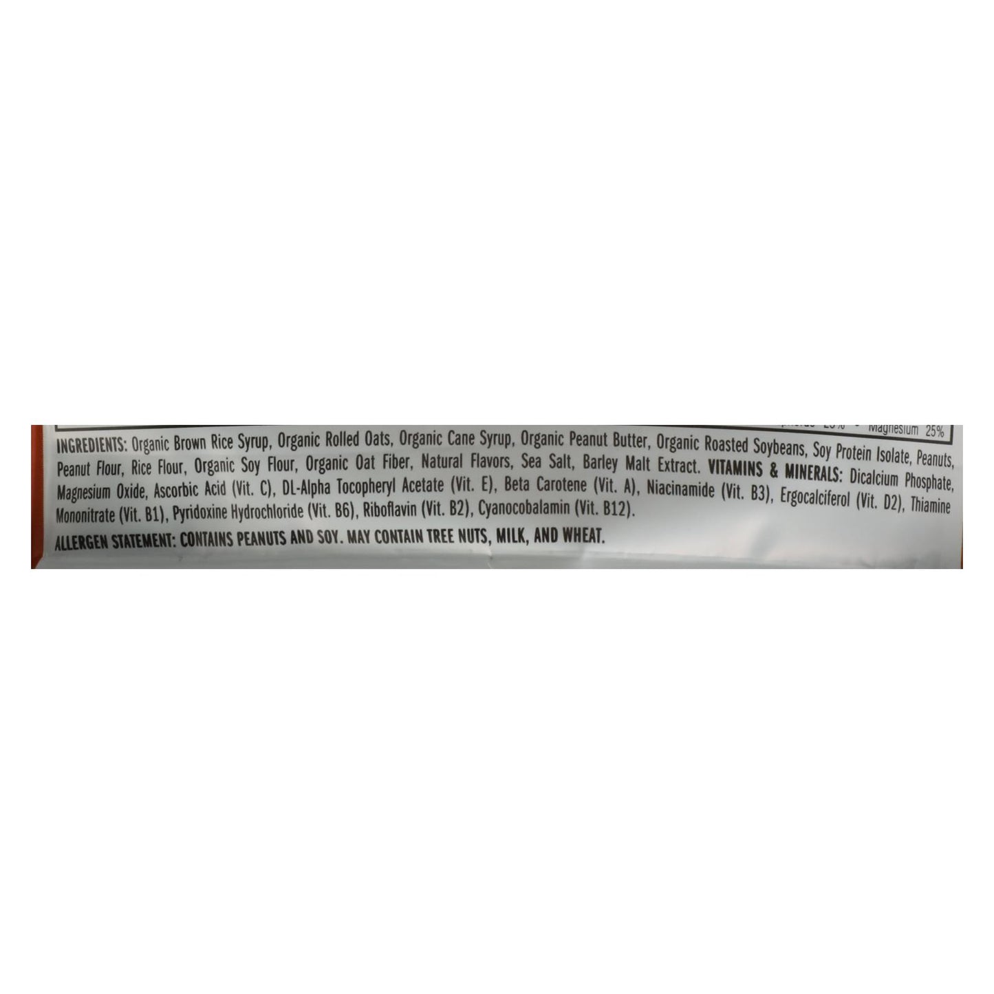 Clif Bar - Organic Crunch Peanut Butter - Case of 12 - 2.4 oz