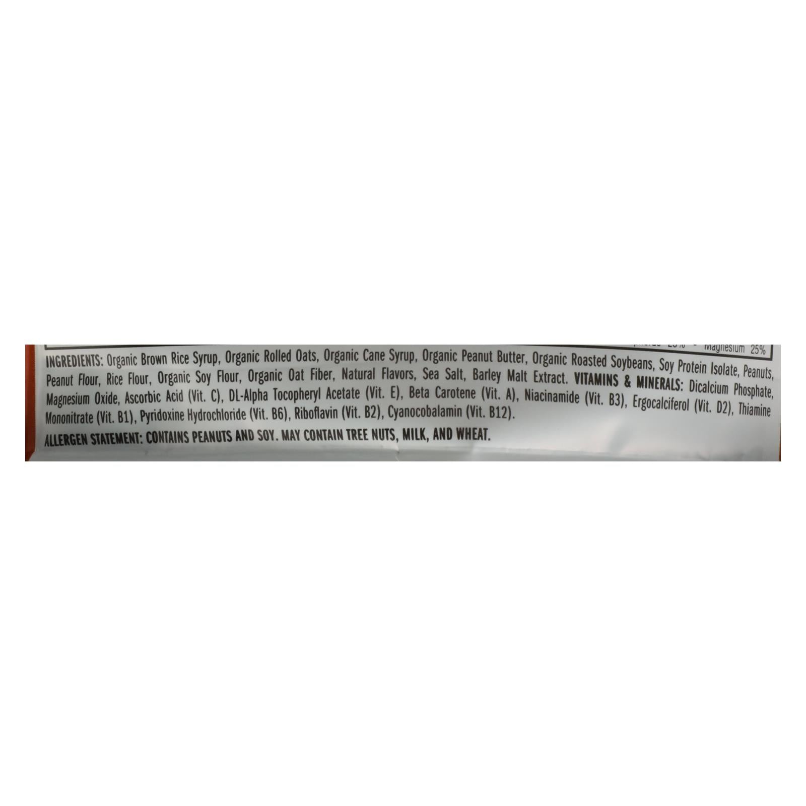 Clif Bar - Organic Crunch Peanut Butter - Case of 12 - 2.4 oz