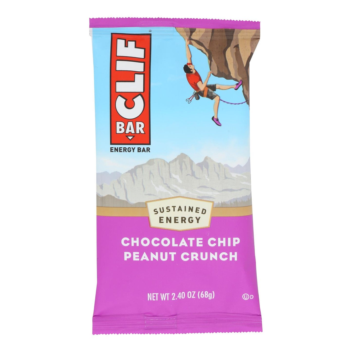 Clif Bar - Organic Chocolate Chip Peanut Butter Crunch - Case of 12 - 2.4 oz
