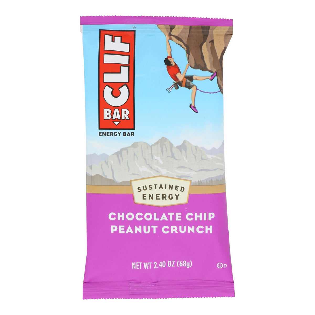 Clif Bar - Organic Chocolate Chip Peanut Butter Crunch - Case of 12 - 2.4 oz