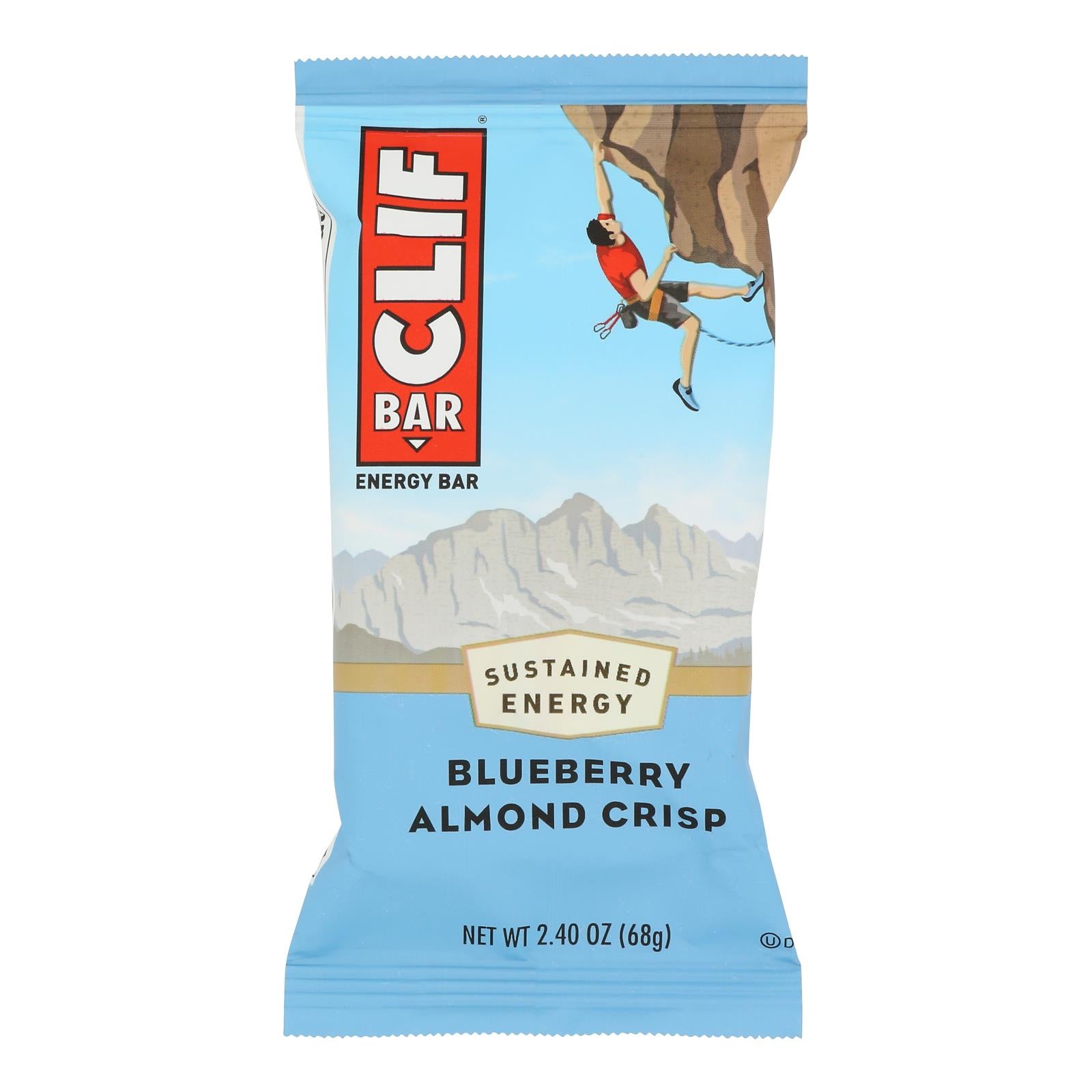 Clif Bar - Organic Blueberry Crisp - Case of 12 - 2.4 oz