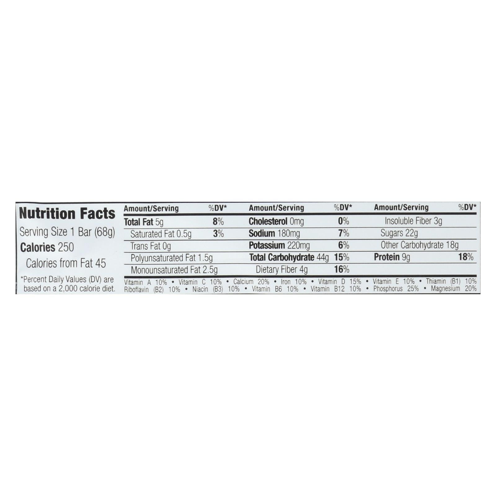 Clif Bar - Organic Blueberry Crisp - Case of 12 - 2.4 oz