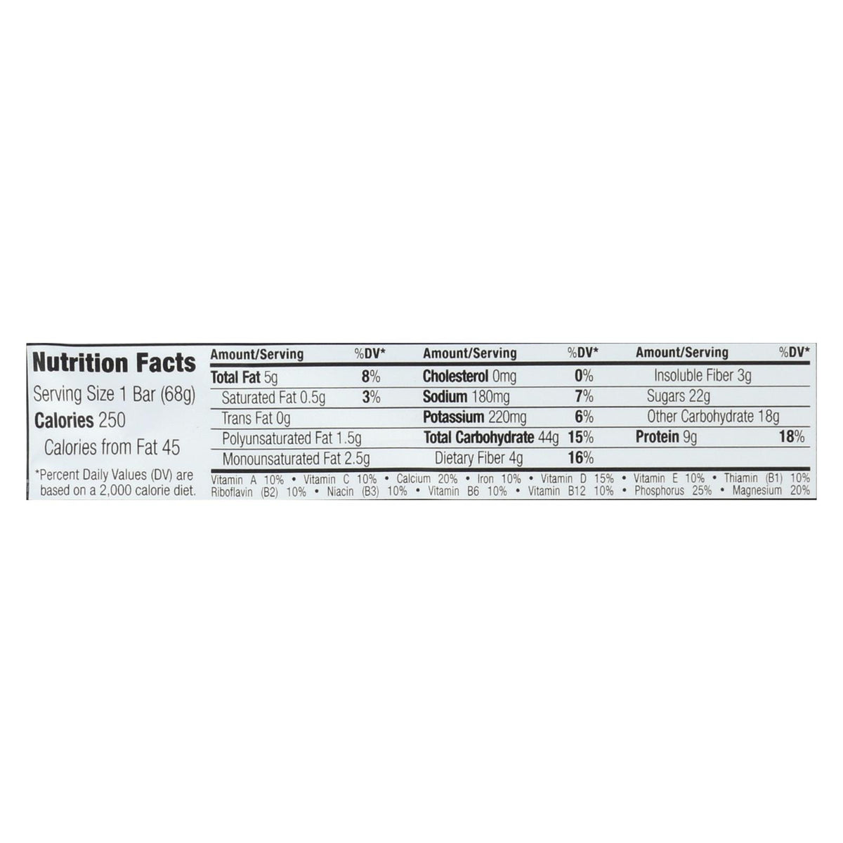 Clif Bar - Organic Blueberry Crisp - Case of 12 - 2.4 oz