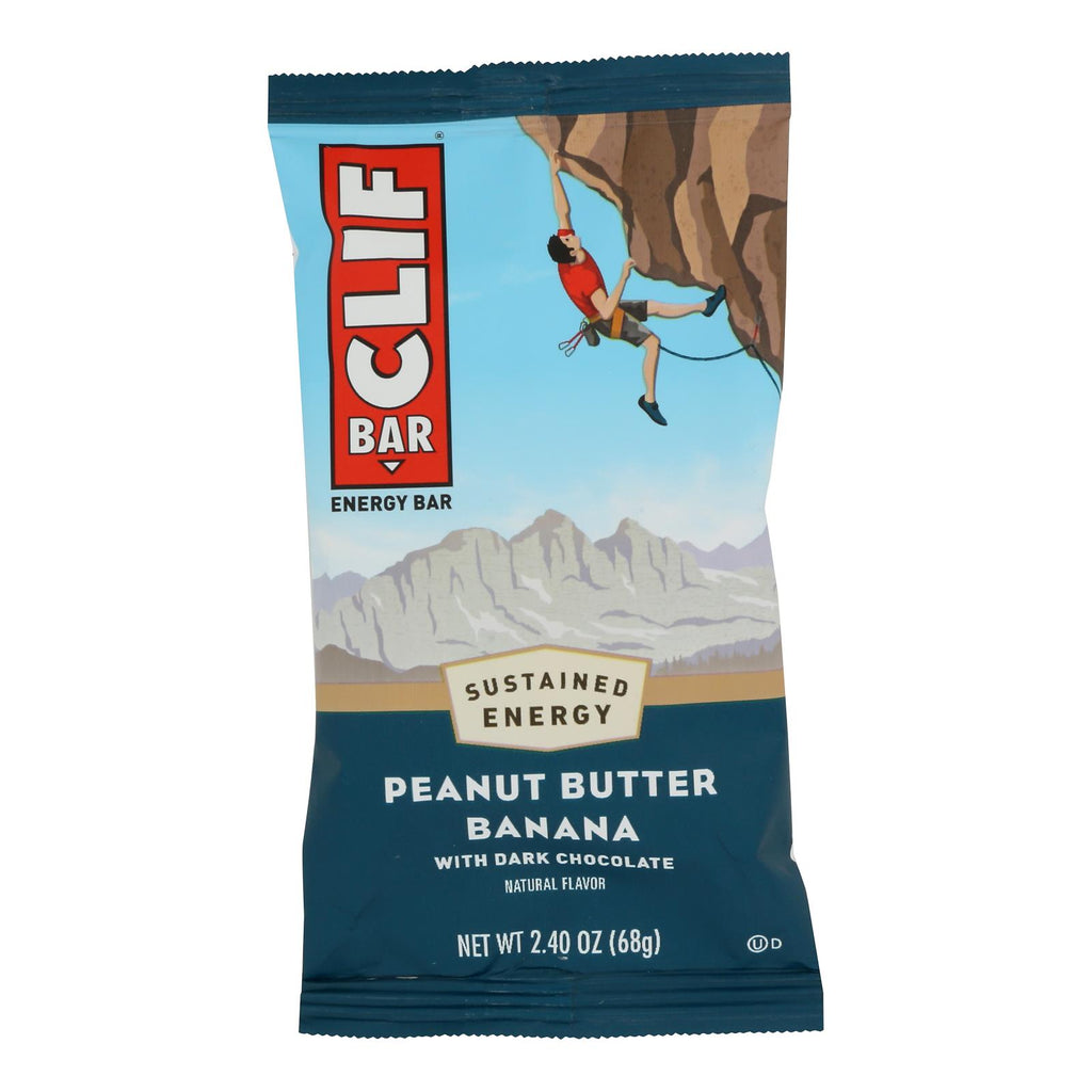 Clif Bar - Peanut Butter Banana with Dark Chocolate - Case of 12 - 2.4 oz