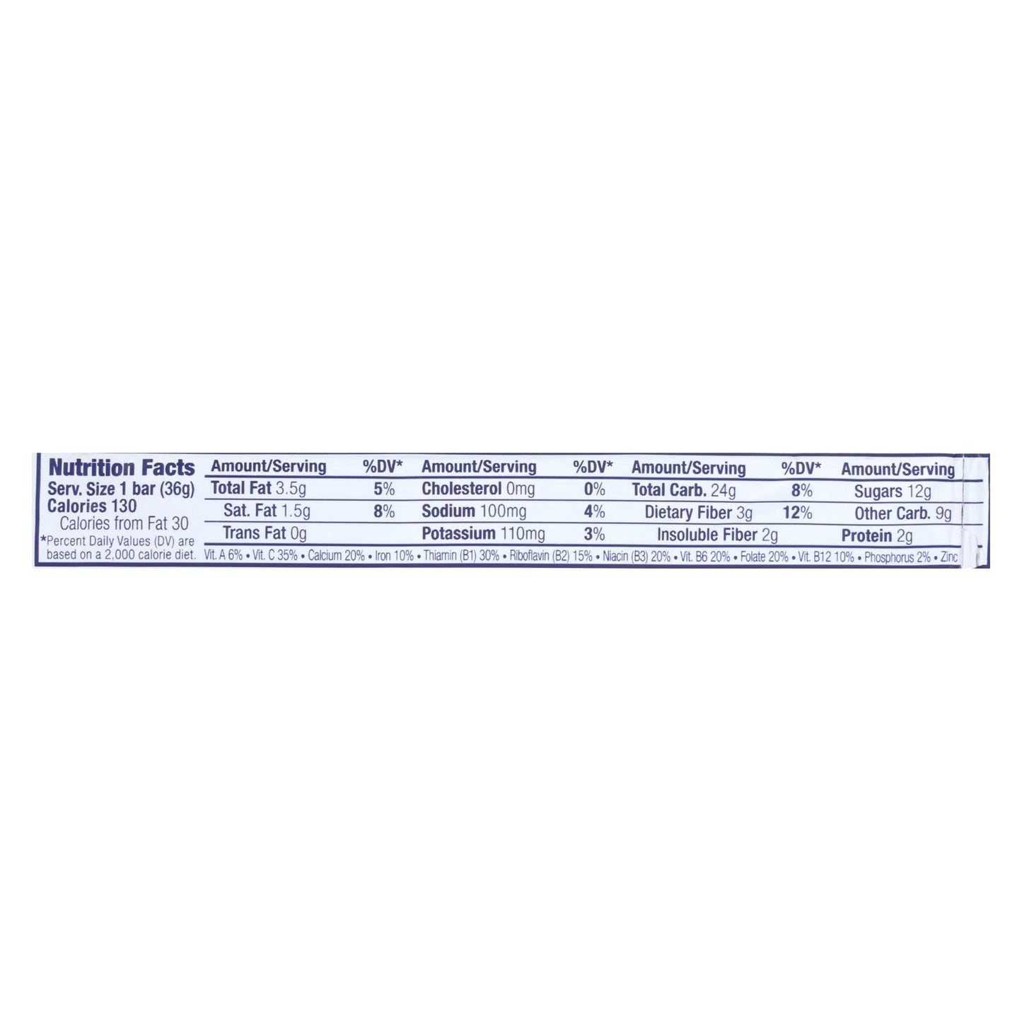 Clif Bar Zbar - Organic Chocolate Chip - Case of 18 - 1.27 oz
