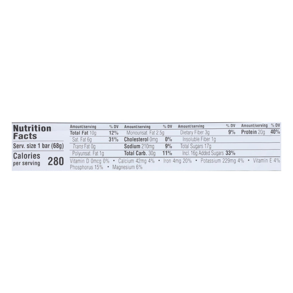 Clif Bar Builder Bar - Cookies and Cream - Case of 12 - 2.4 oz