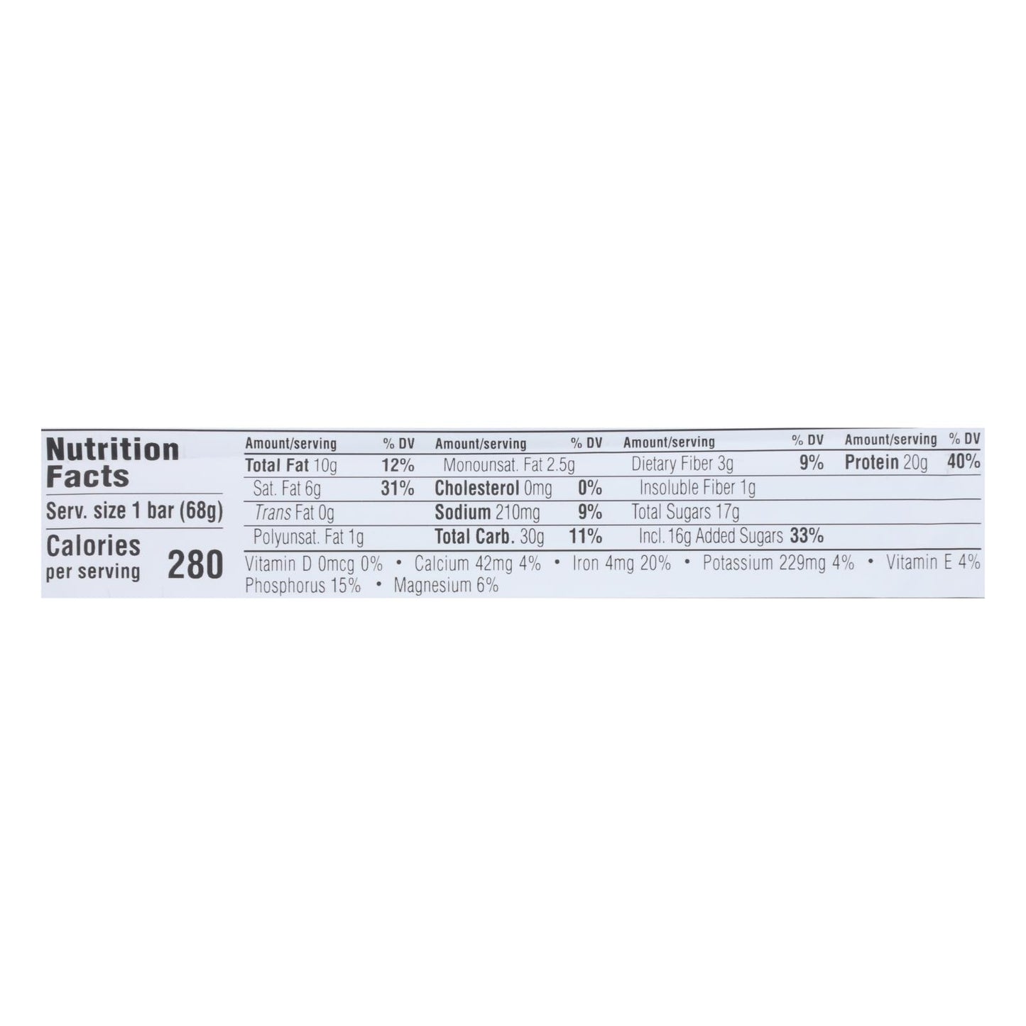 Clif Bar Builder Bar - Cookies and Cream - Case of 12 - 2.4 oz
