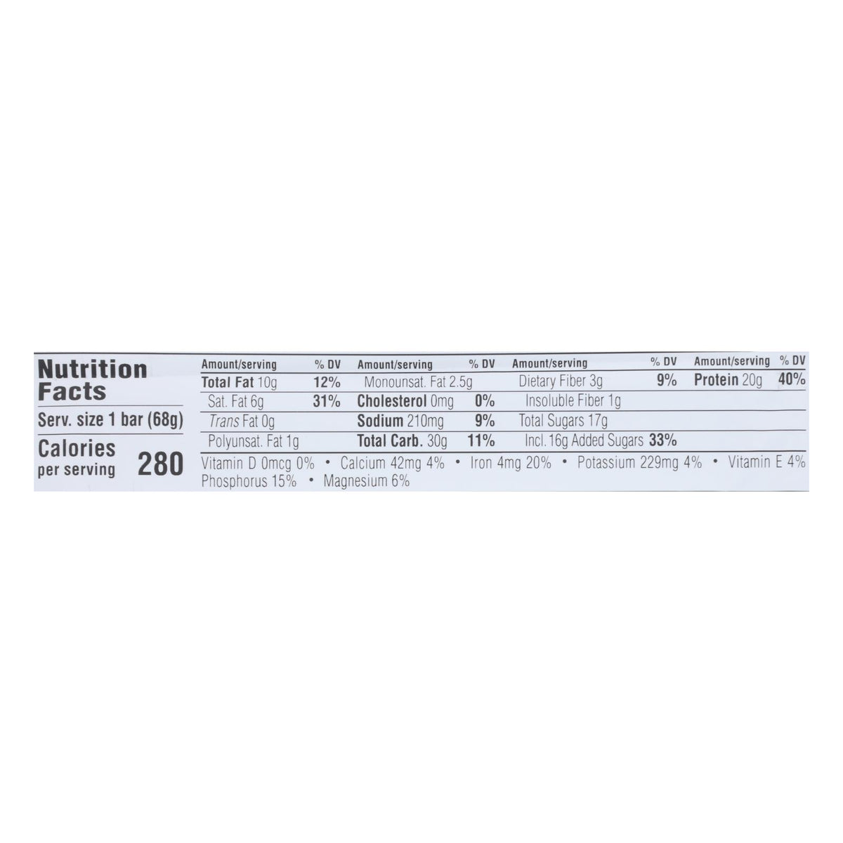 Clif Bar Builder Bar - Cookies and Cream - Case of 12 - 2.4 oz