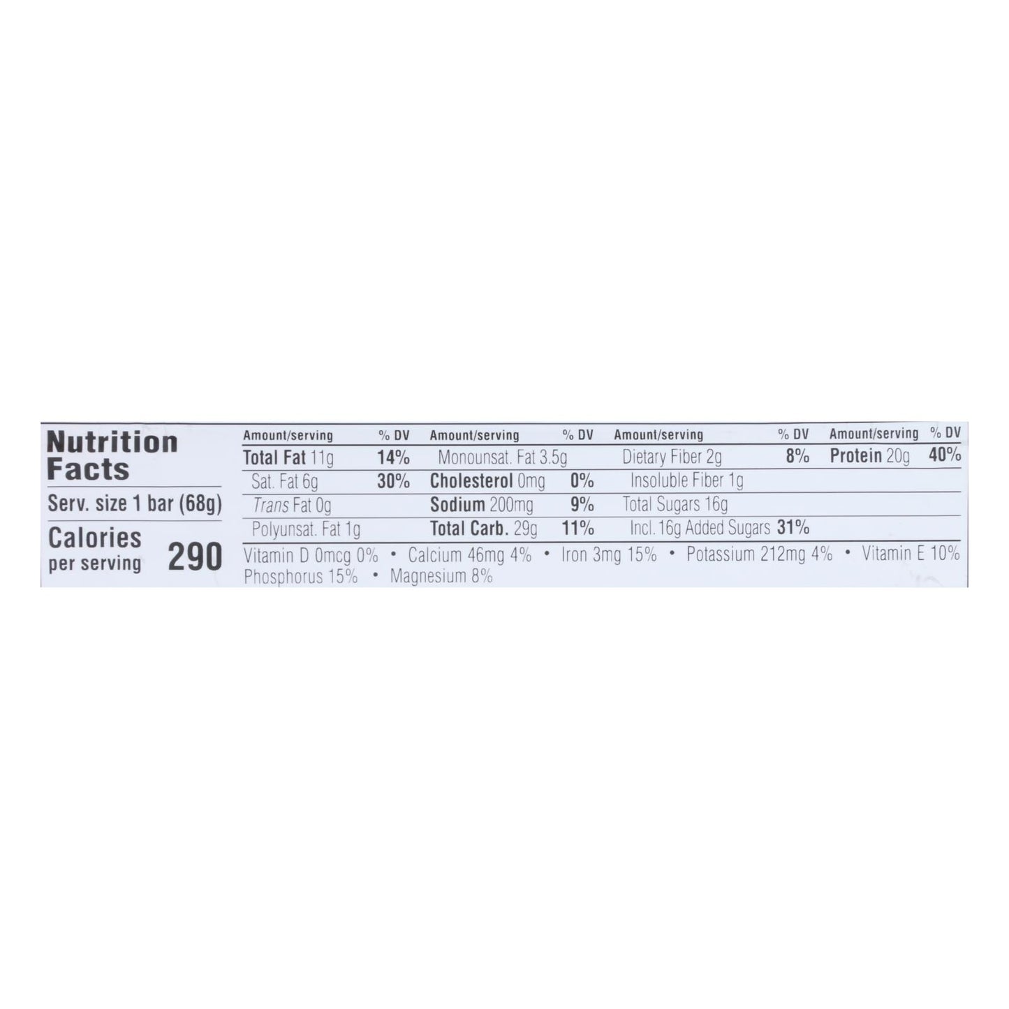 Clif Bar Builder Bar - Vanilla Almond - Case of 12 - 2.4 oz