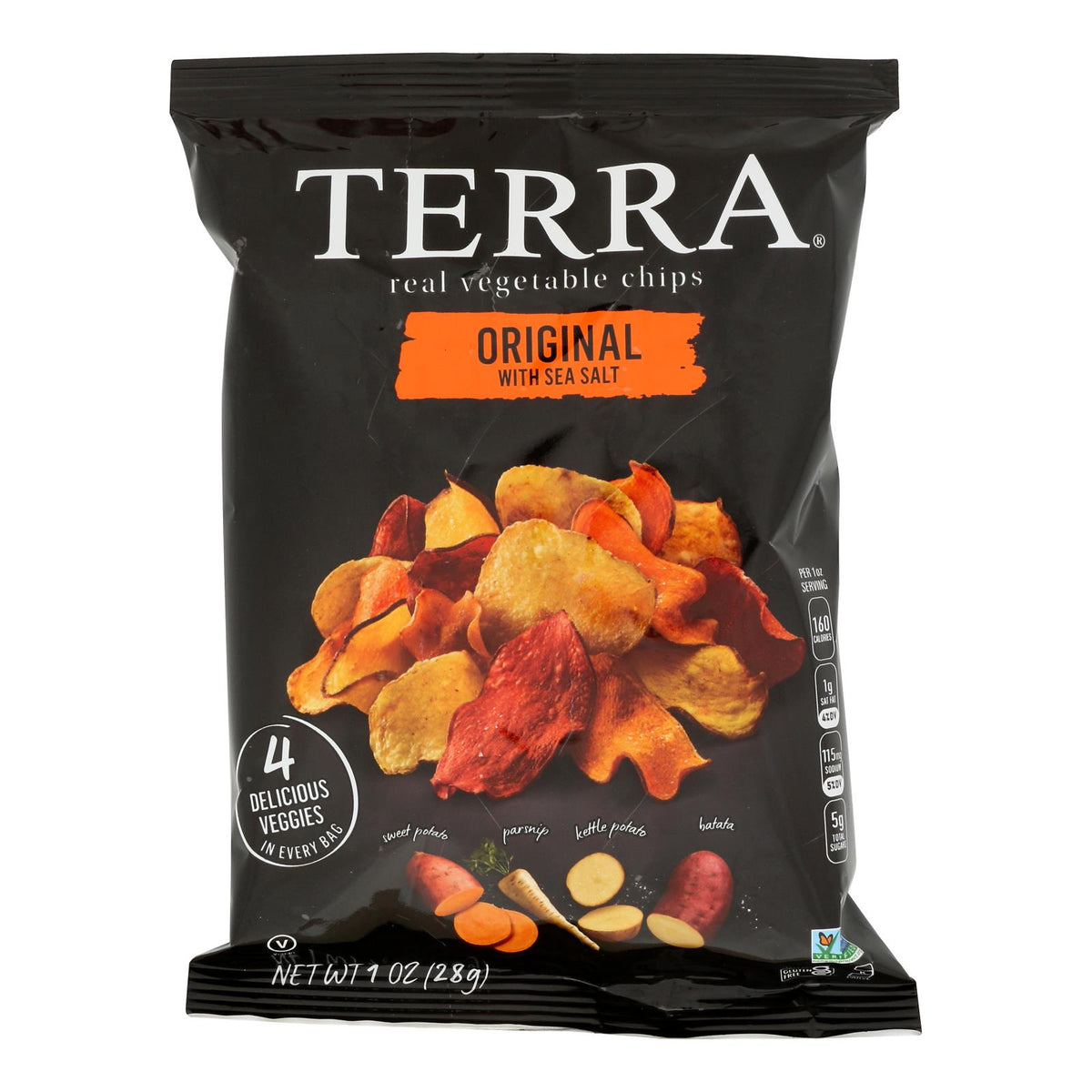 Terra Chips Exotic Vegetable Chips - Original - Case of 24 - 1 oz.