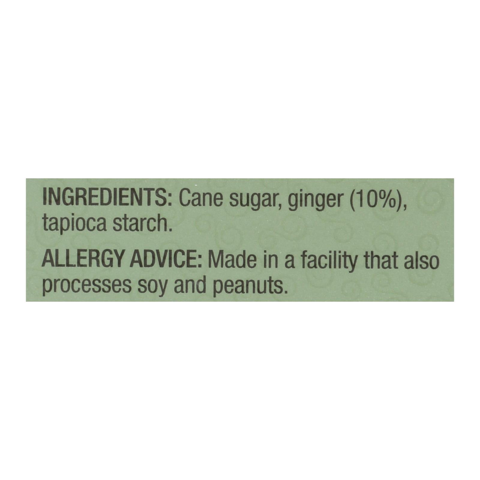 Ginger People Gin Gins Chewy Ginger Candy - 4.5 oz - Case of 12
