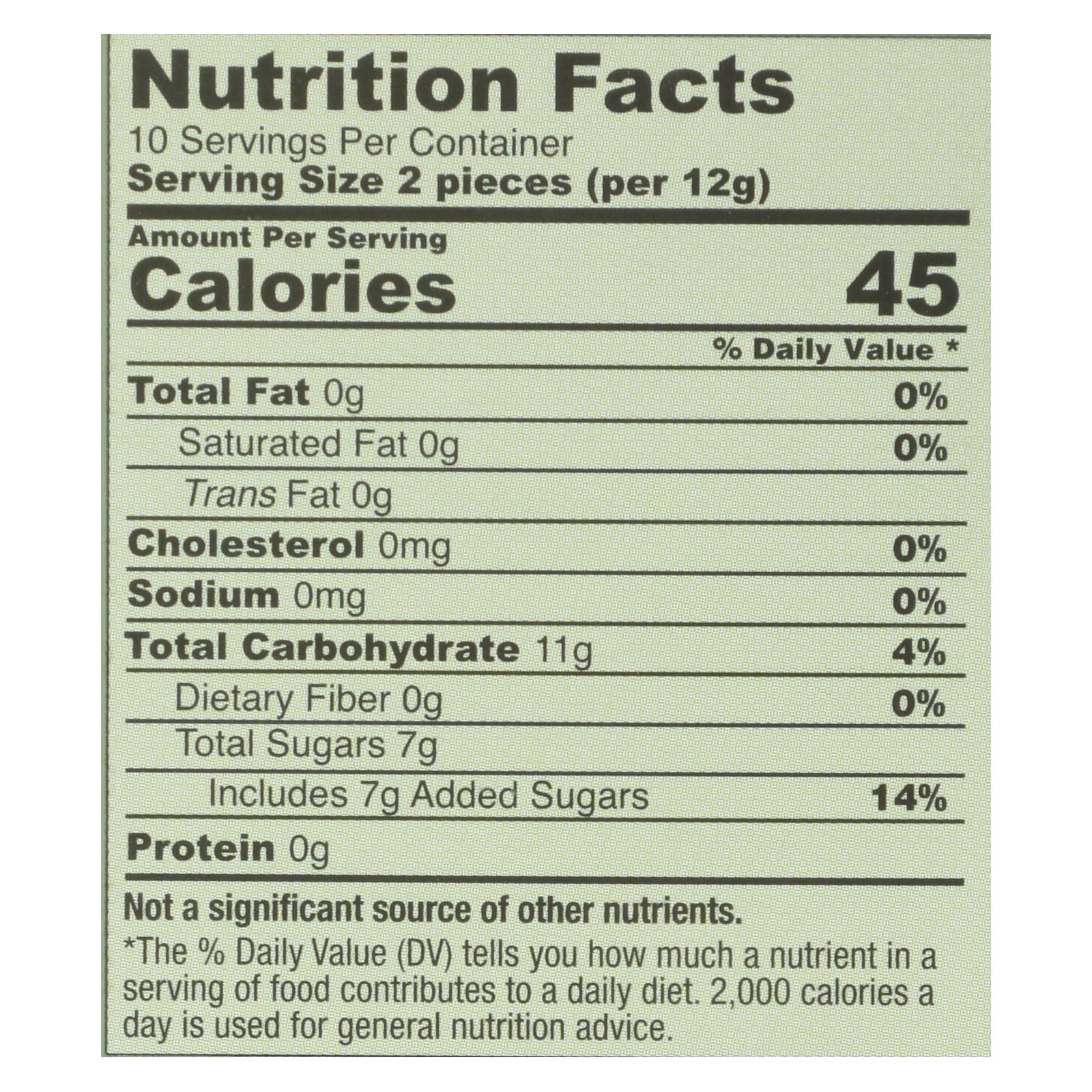 Ginger People Gin Gins Chewy Ginger Candy - 4.5 oz - Case of 12