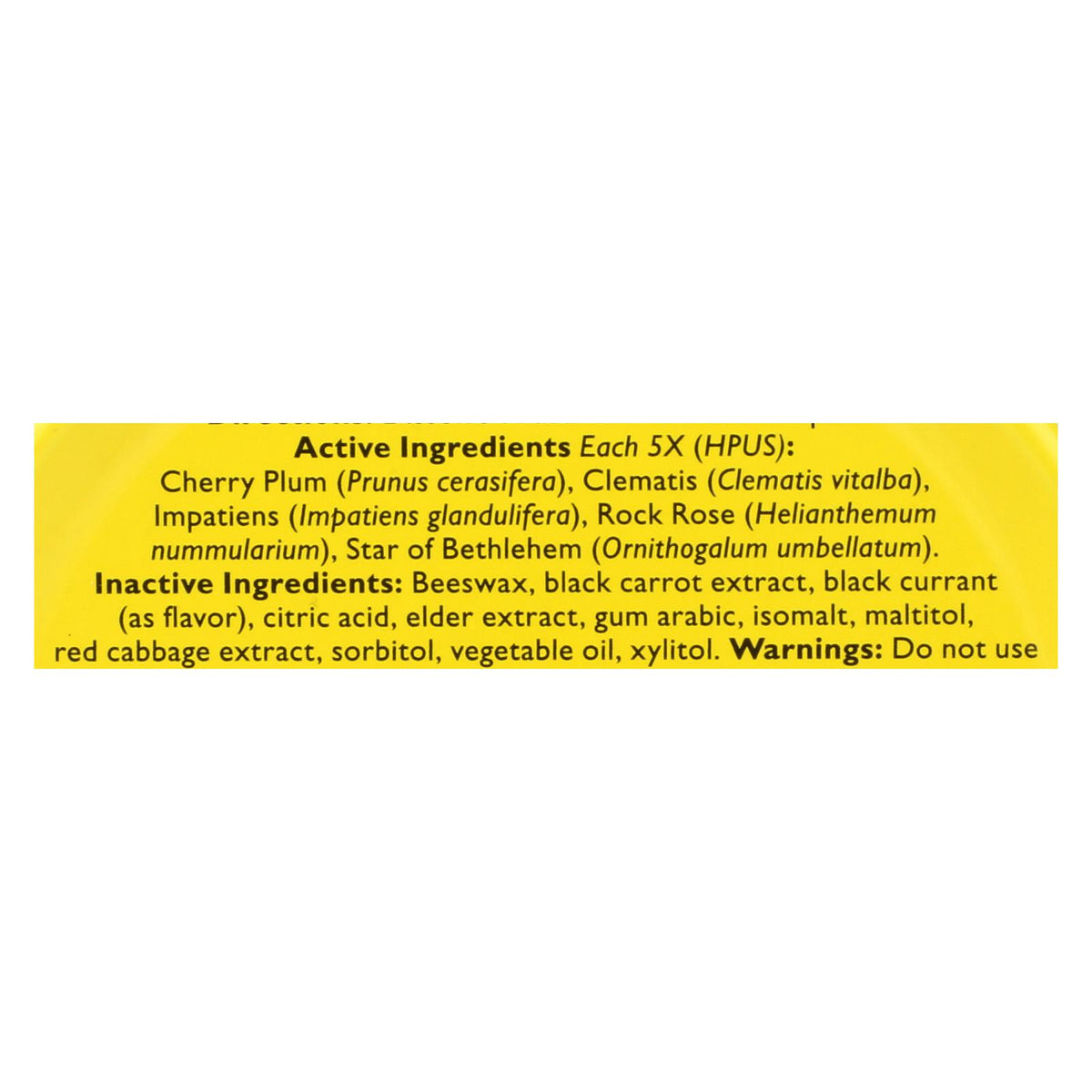 Bach Flower Remedies Rescue Pastilles Black Currant - 1.7 oz - Case of 12