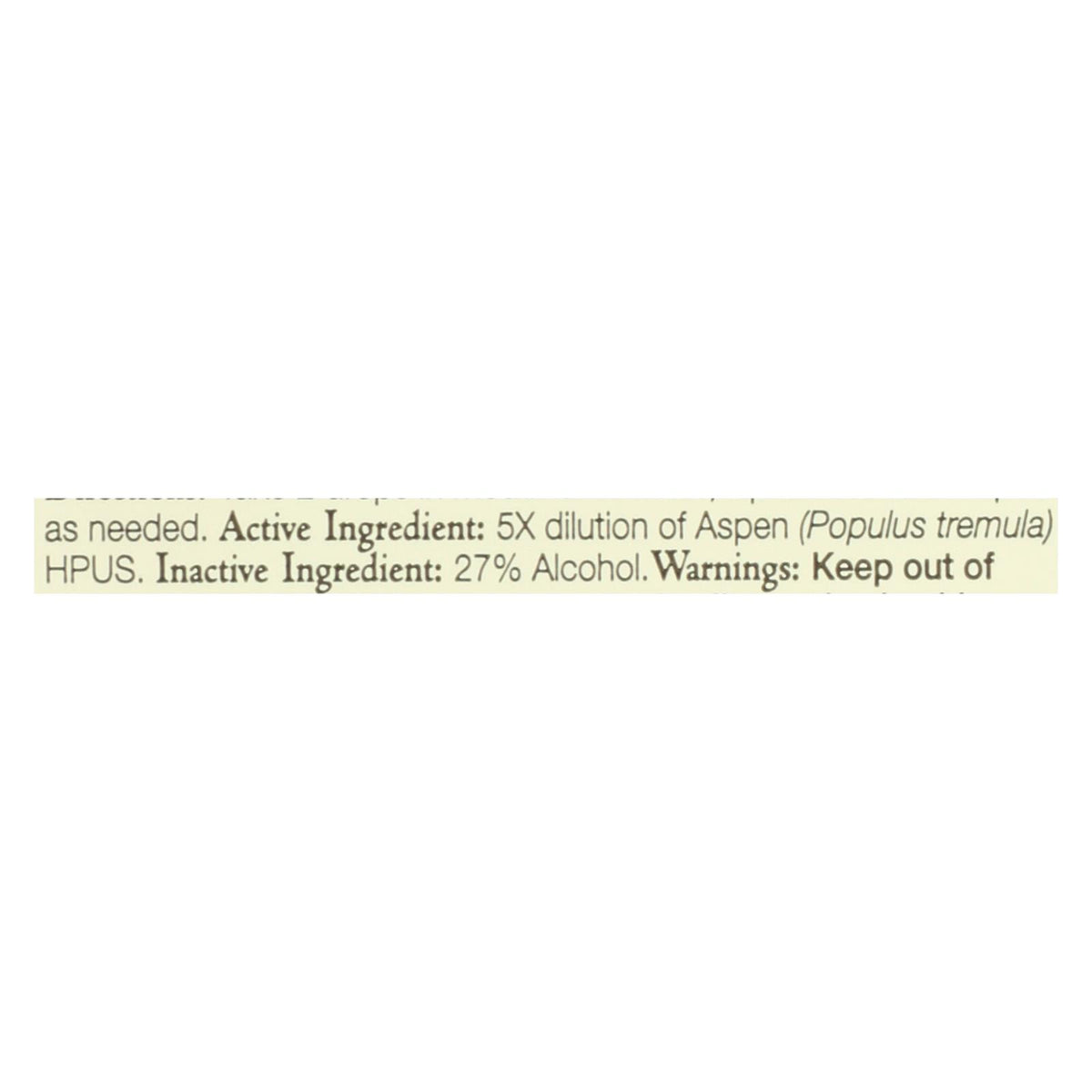 Bach Flower Remedies Essence Aspen - 0.7 fl oz