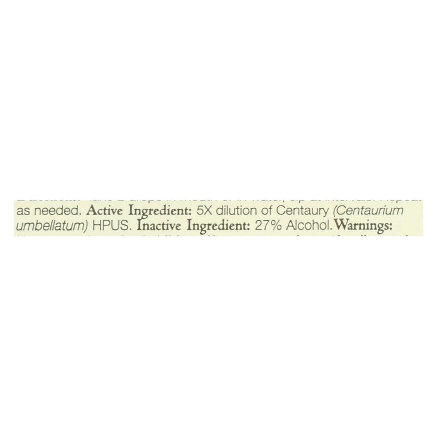Bach Flower Remedies Essence Centaury - 0.7 fl oz