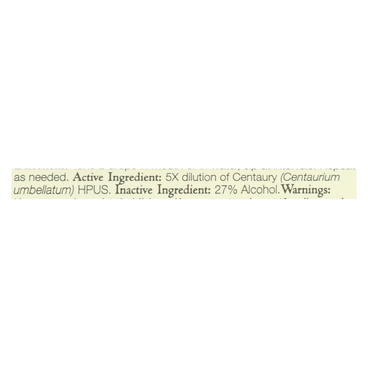 Bach Flower Remedies Essence Centaury - 0.7 fl oz