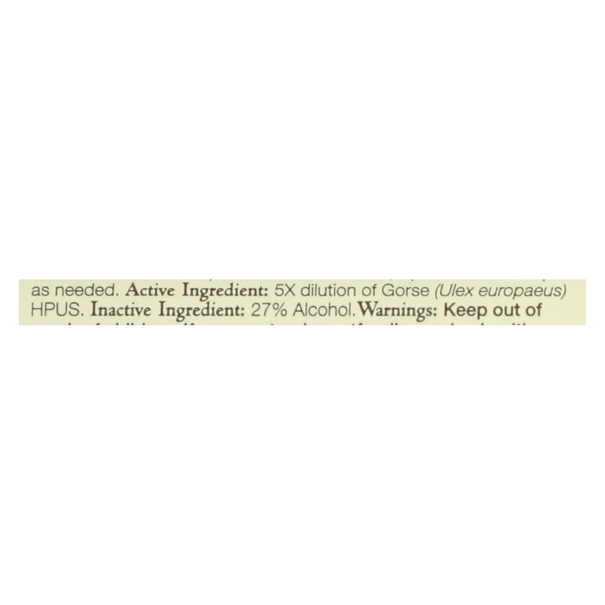 Bach Flower Remedies Essence Gorse - 0.7 fl oz