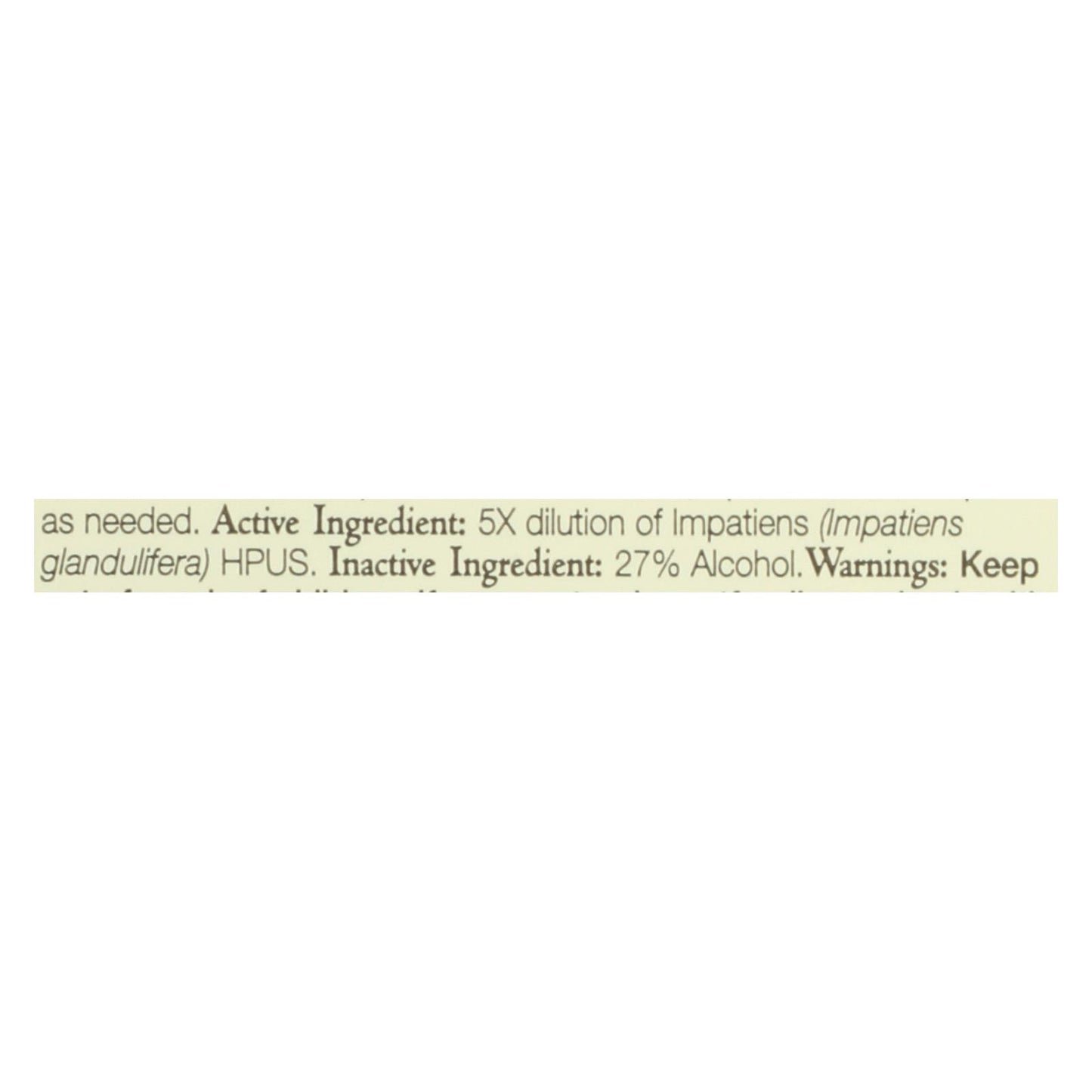 Bach Flower Remedies Essence Impatiens - 0.7 fl oz
