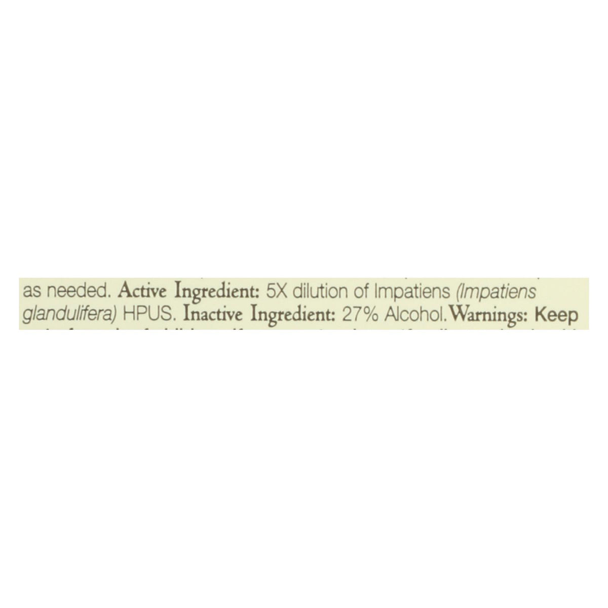 Bach Flower Remedies Essence Impatiens - 0.7 fl oz