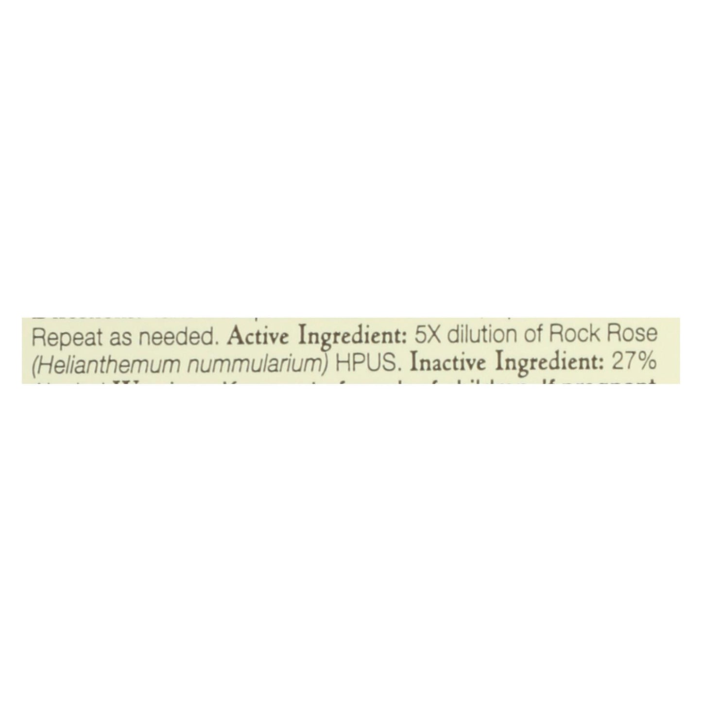Bach Flower Remedies Essence Rock Rose - 0.7 fl oz