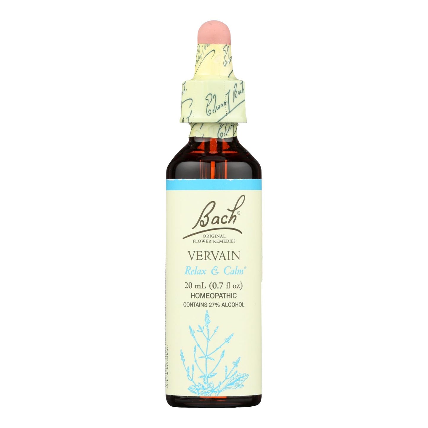 Bach Flower Remedies Essence Vervain - 0.7 fl oz