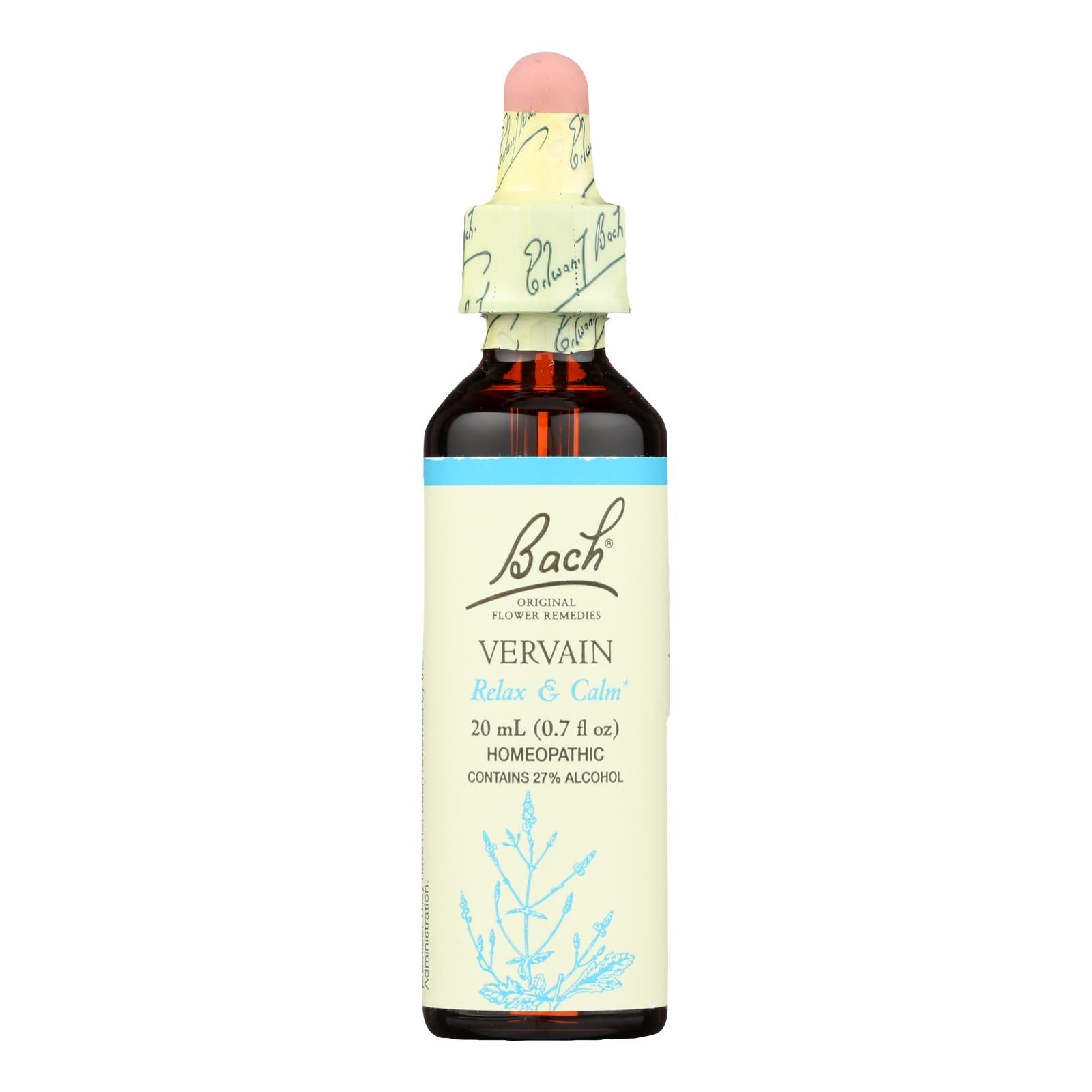 Bach Flower Remedies Essence Vervain - 0.7 fl oz