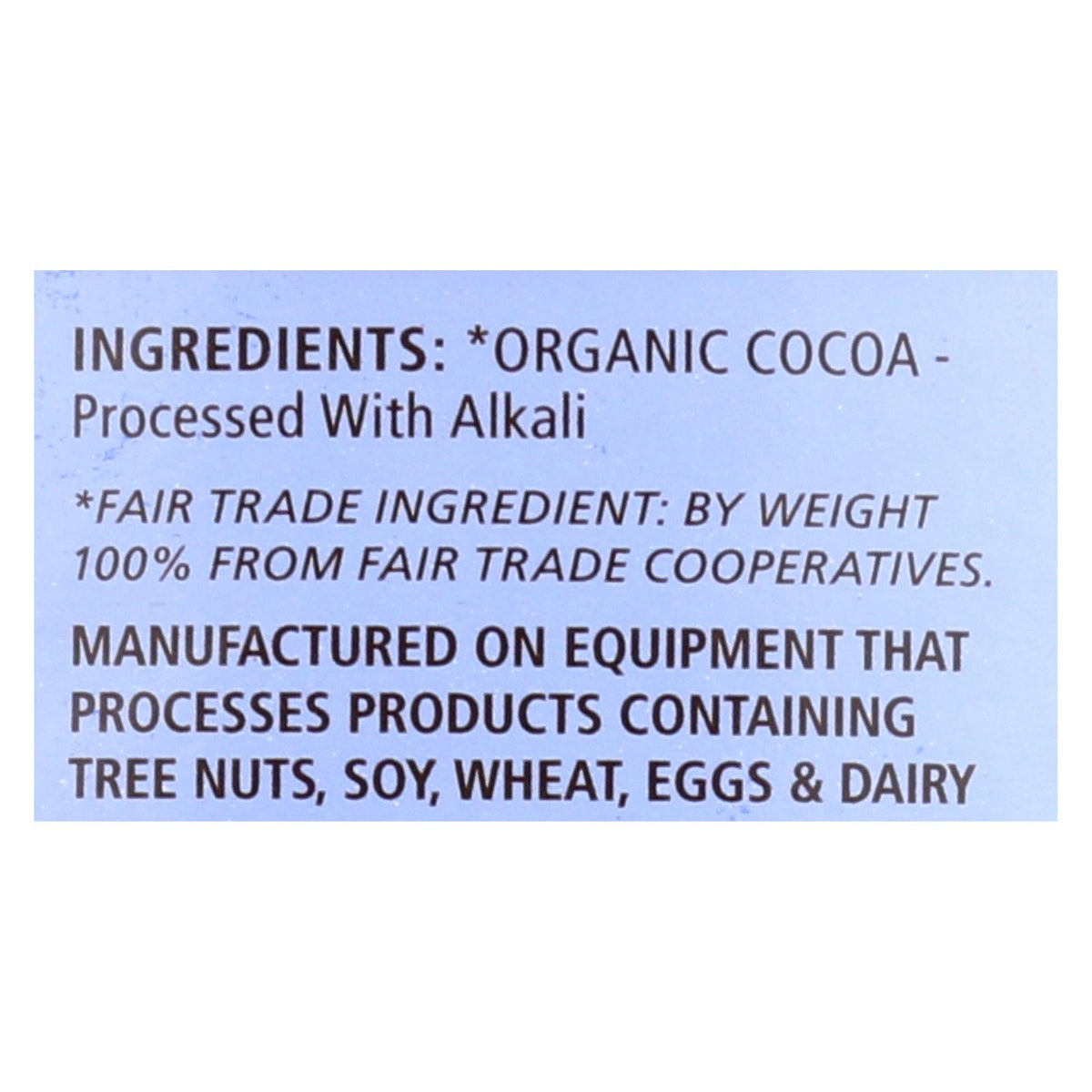 Equal Exchange Organic Baking Cocoa - Case of 6 - 8 oz.