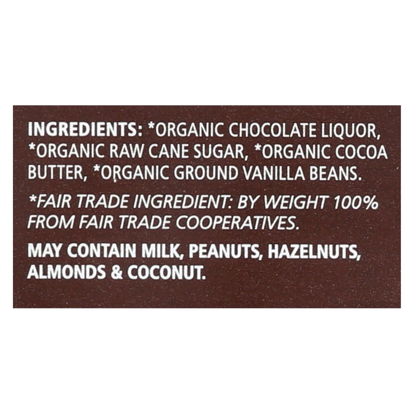 Equal Exchange Organic Dark Chocolate Bar - Panama Extra - Case of 12 - 2.8 oz.