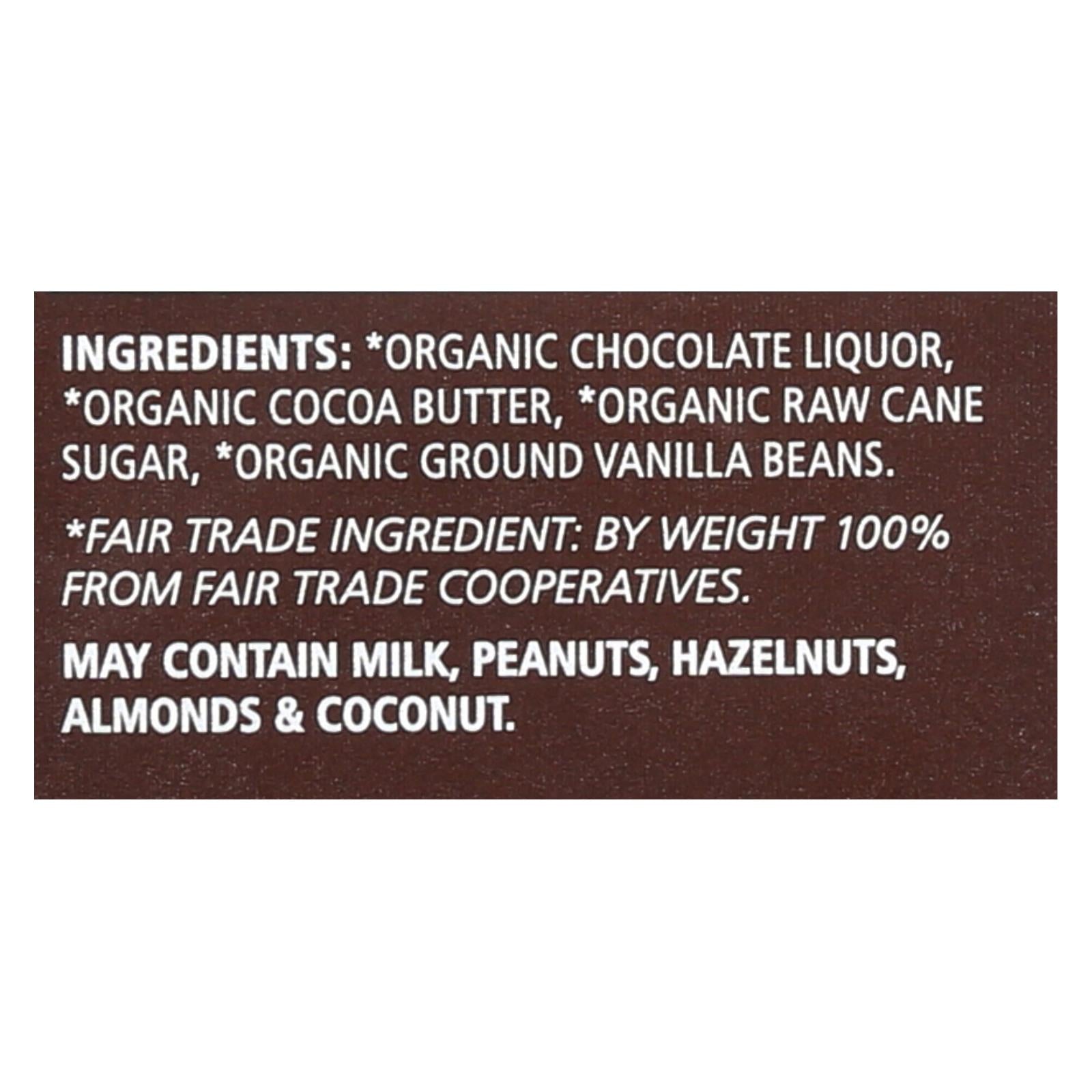 Equal Exchange Organic Chocolate Bar - Extreme Dark - Case of 12 - 2.8 oz.
