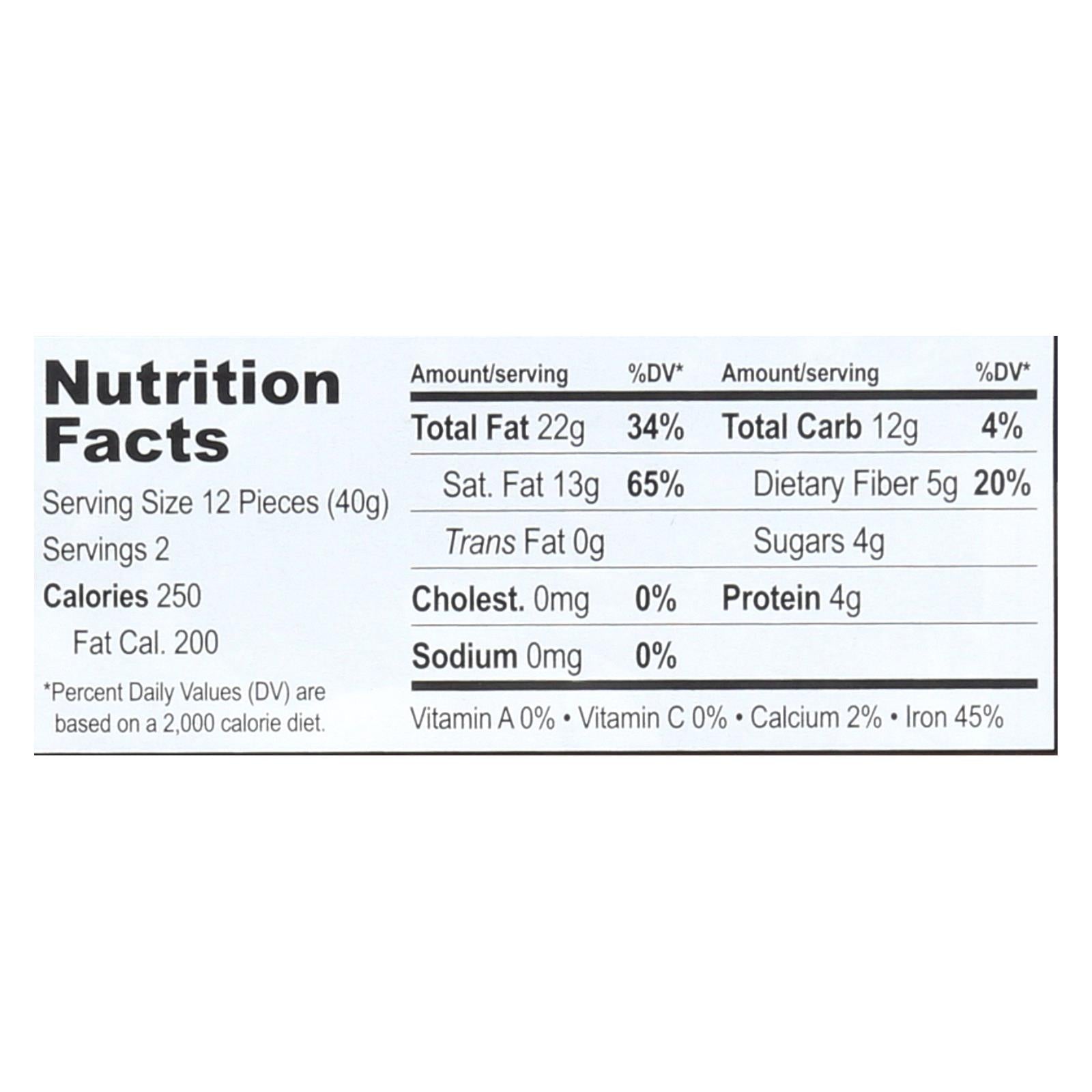 Equal Exchange Organic Chocolate Bar - Extreme Dark - Case of 12 - 2.8 oz.