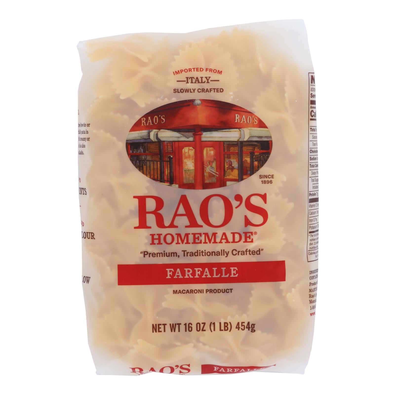 Rao's - Pasta Farfalle - Case of 6-16 OZ