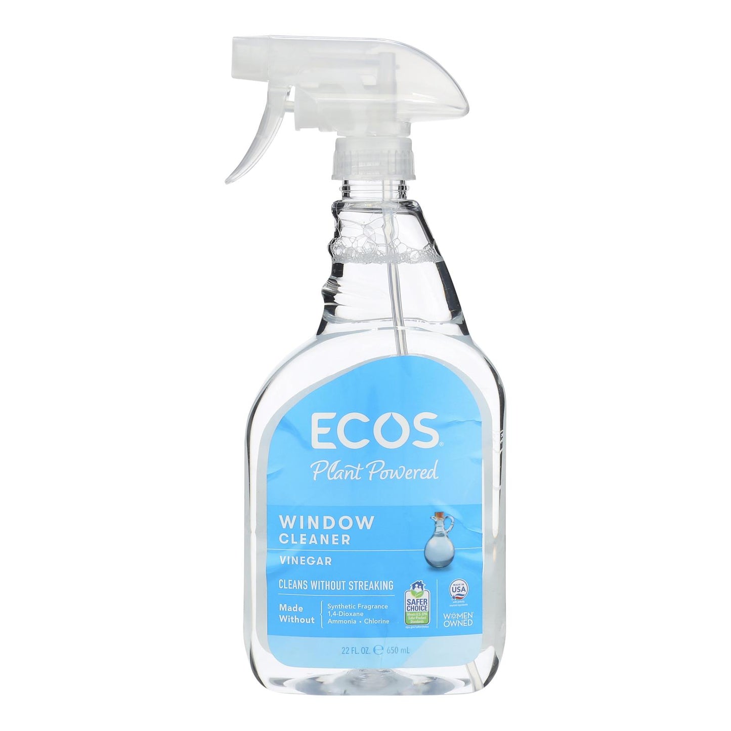Earth Friendly Window Cleaner - Vinegar - Case of 6 - 22 fl oz